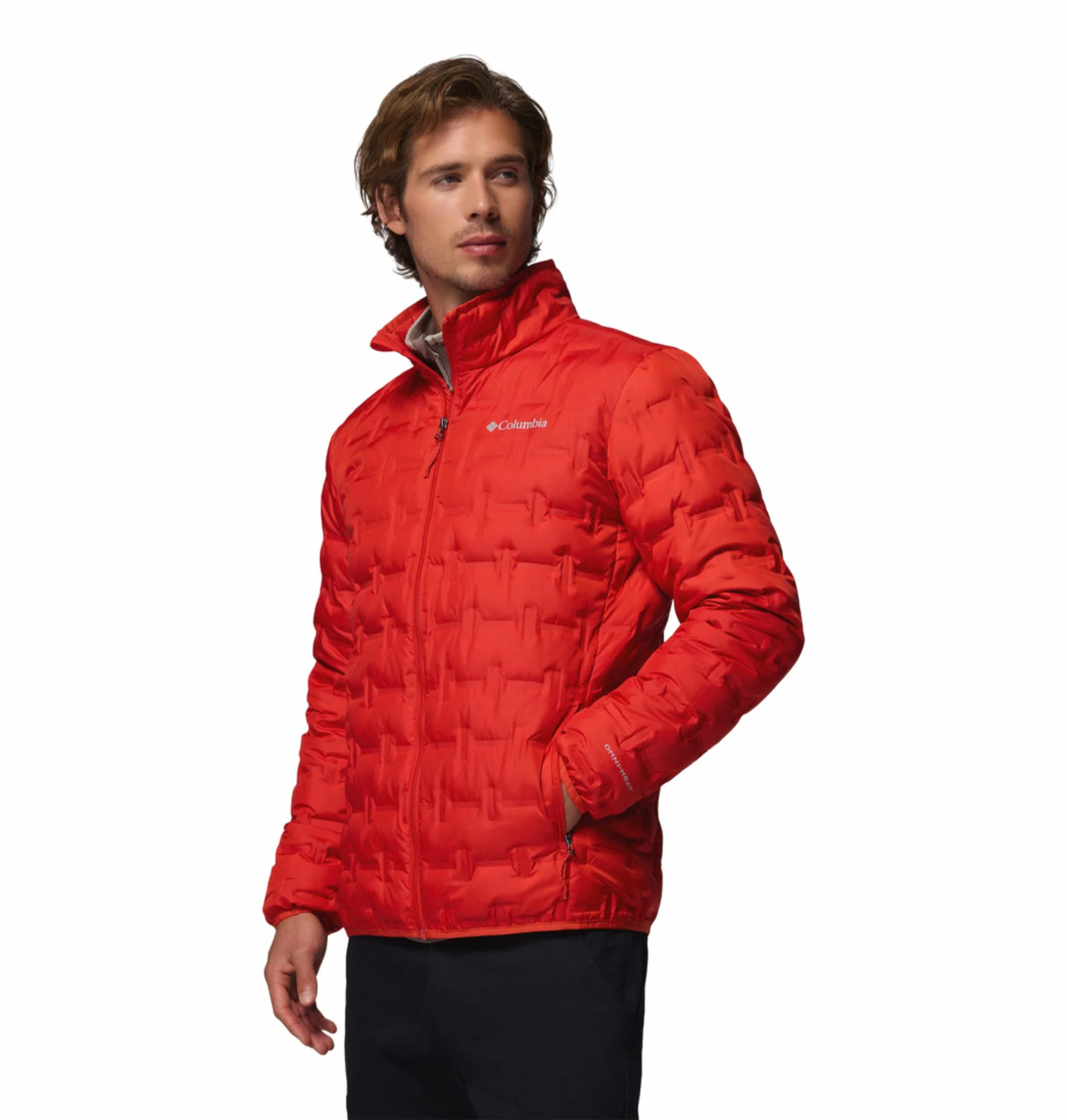 Columbia Men Orange Heat Seal Delta Ridge II Down Jacket - Image 9