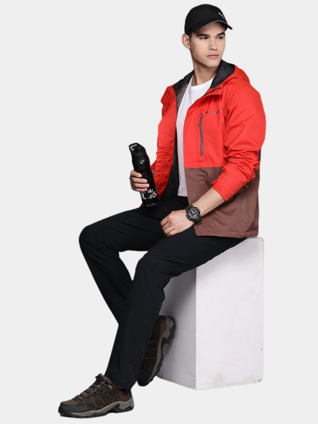 Columbia Men Orange Hikebound Jacket Waterproof - Image 11