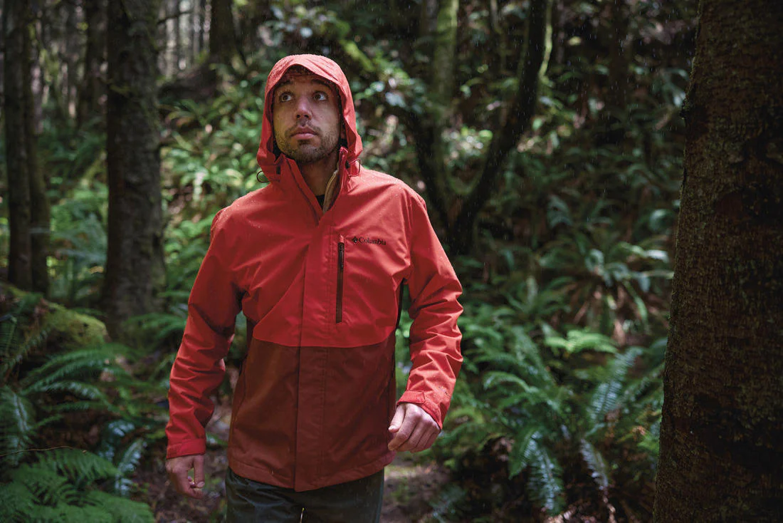 Columbia Men Orange Hikebound Jacket Waterproof - Image 13