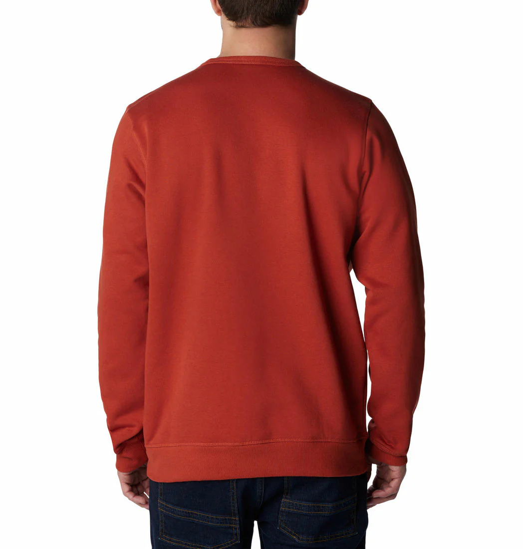 Columbia Men Orange M Columbia Logo Fleece Crew (Sun Protection) - Image 2