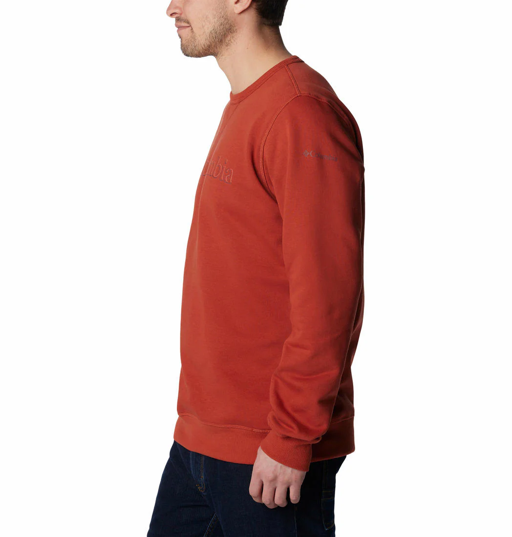 Columbia Men Orange M Columbia Logo Fleece Crew (Sun Protection) - Image 5