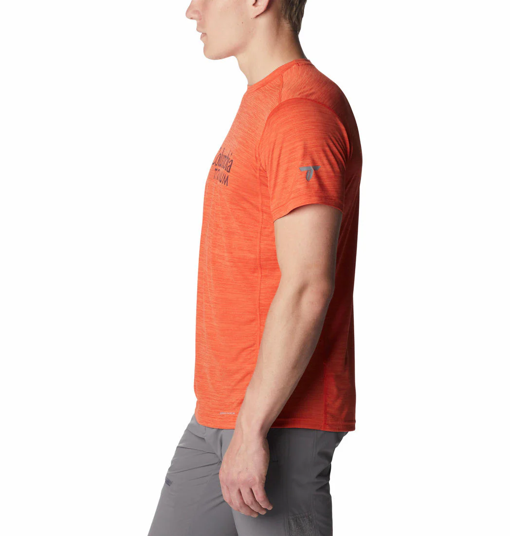 Columbia Men Orange M Titan Pass Graphic Tee - Image 3