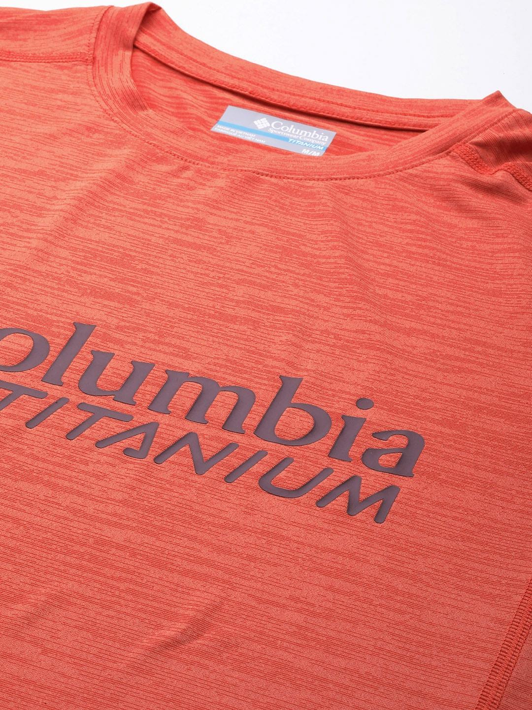 Columbia Men Orange M Titan Pass Graphic Tee - Image 6