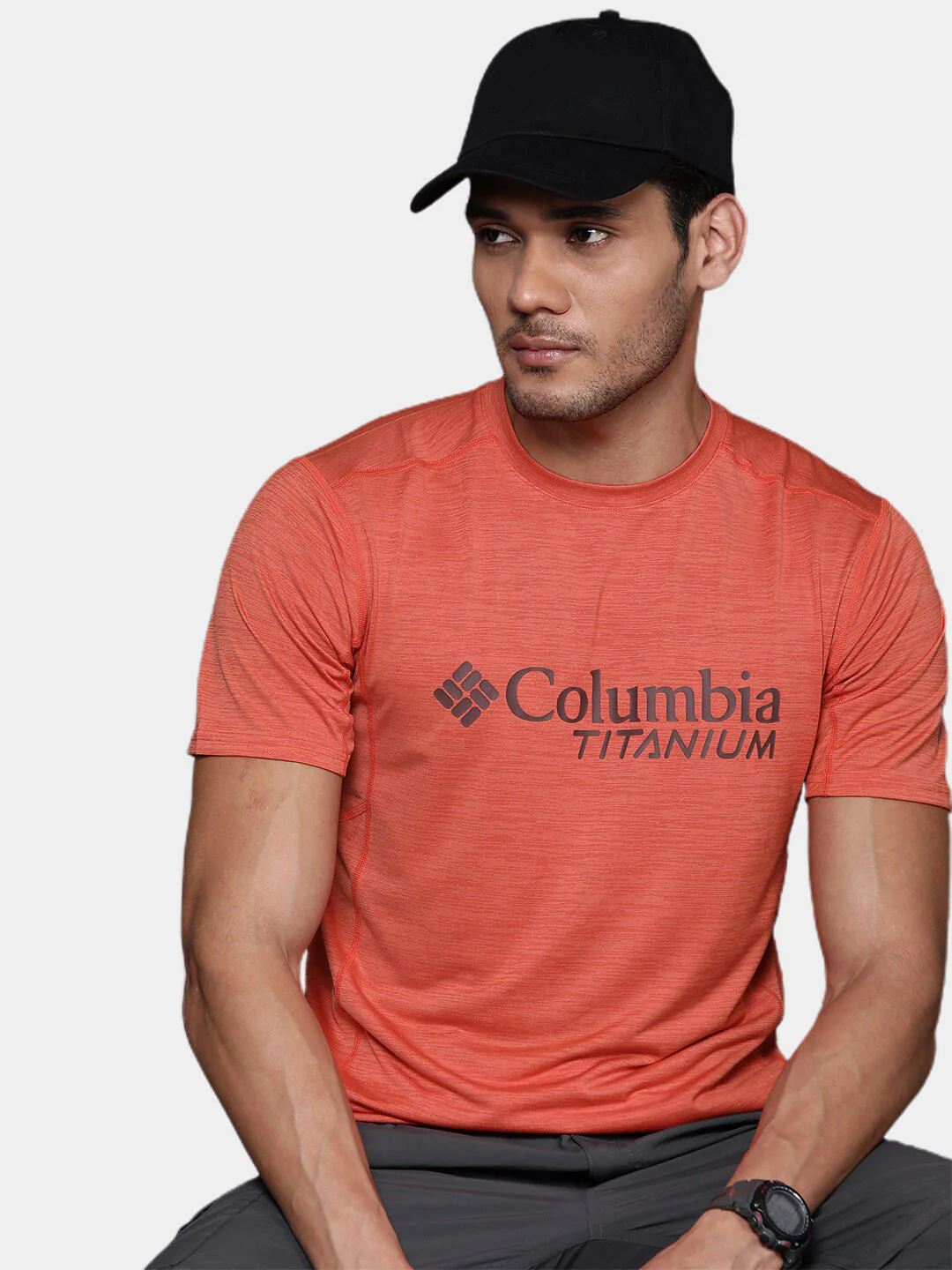 Columbia Men Orange M Titan Pass Graphic Tee - Image 7