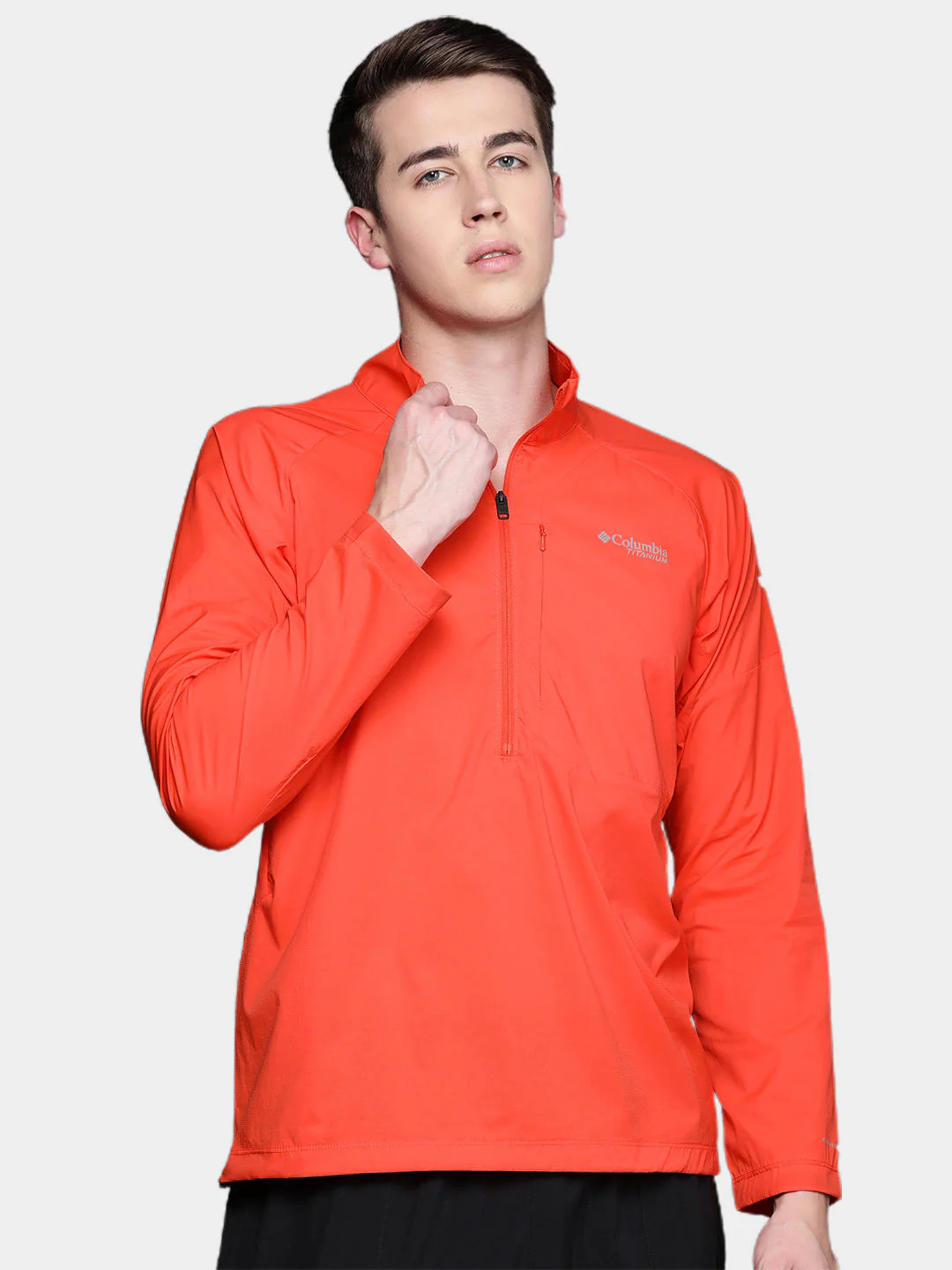Columbia Men Orange M Titan Pass Lightweight 1/2 Zip - Image 9