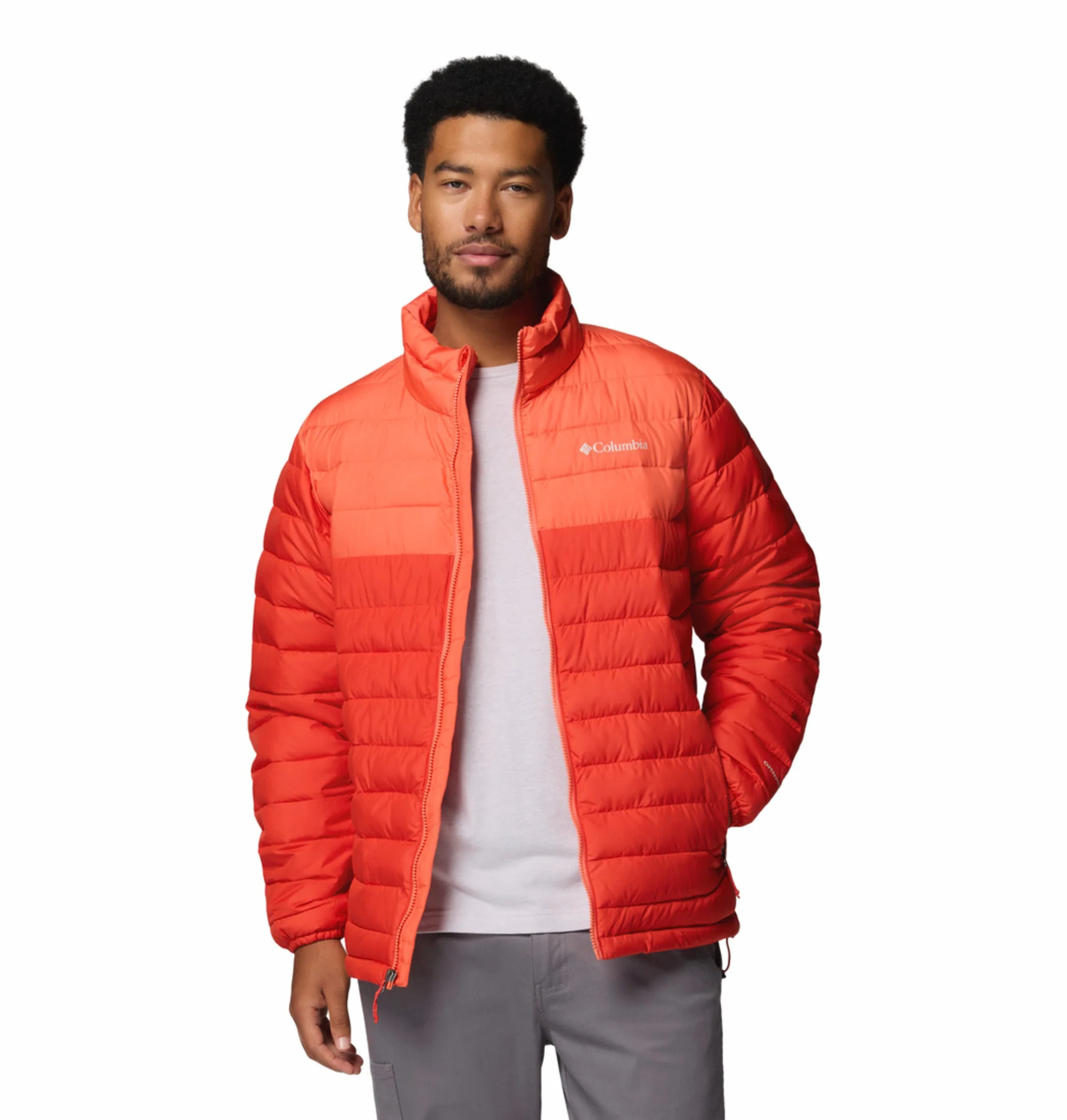 Columbia Men Orange Omni-Heat Powder Lite II Synthetic Down Jacket - Image 7