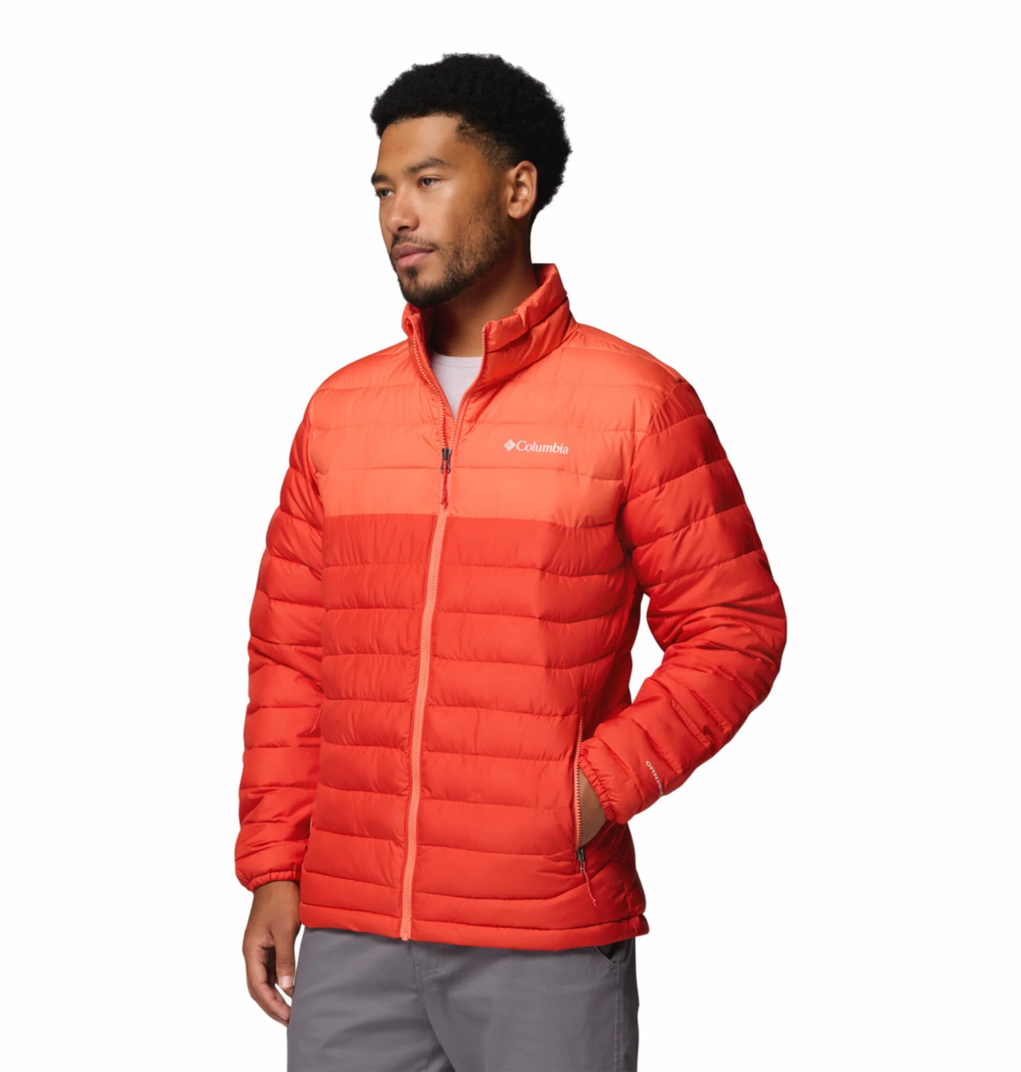 Columbia Men Orange Omni-Heat Powder Lite II Synthetic Down Jacket - Image 9