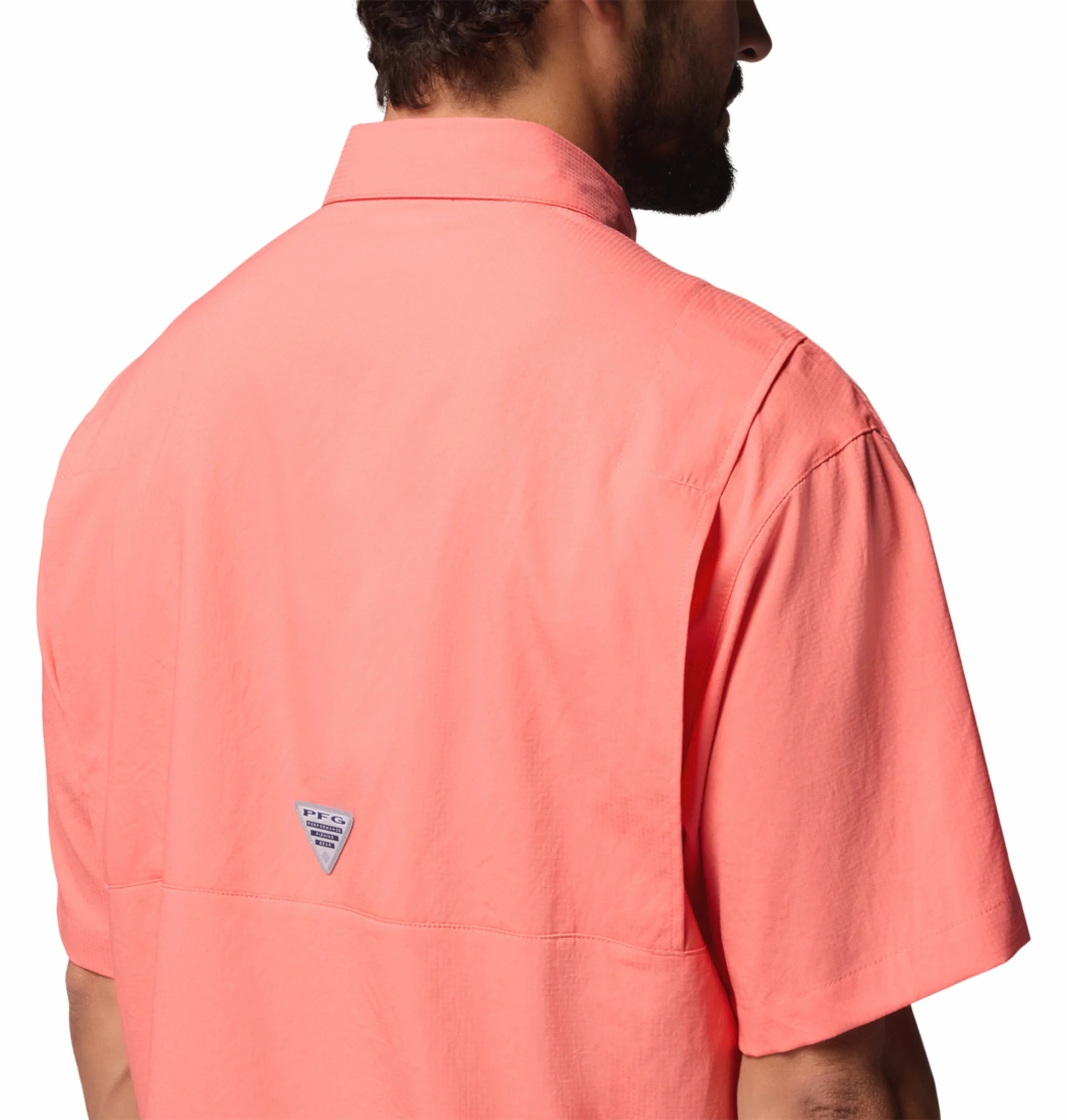 Columbia Men Orange Omni-Shade Tamiami II Short Sleeve Shirt - Image 8