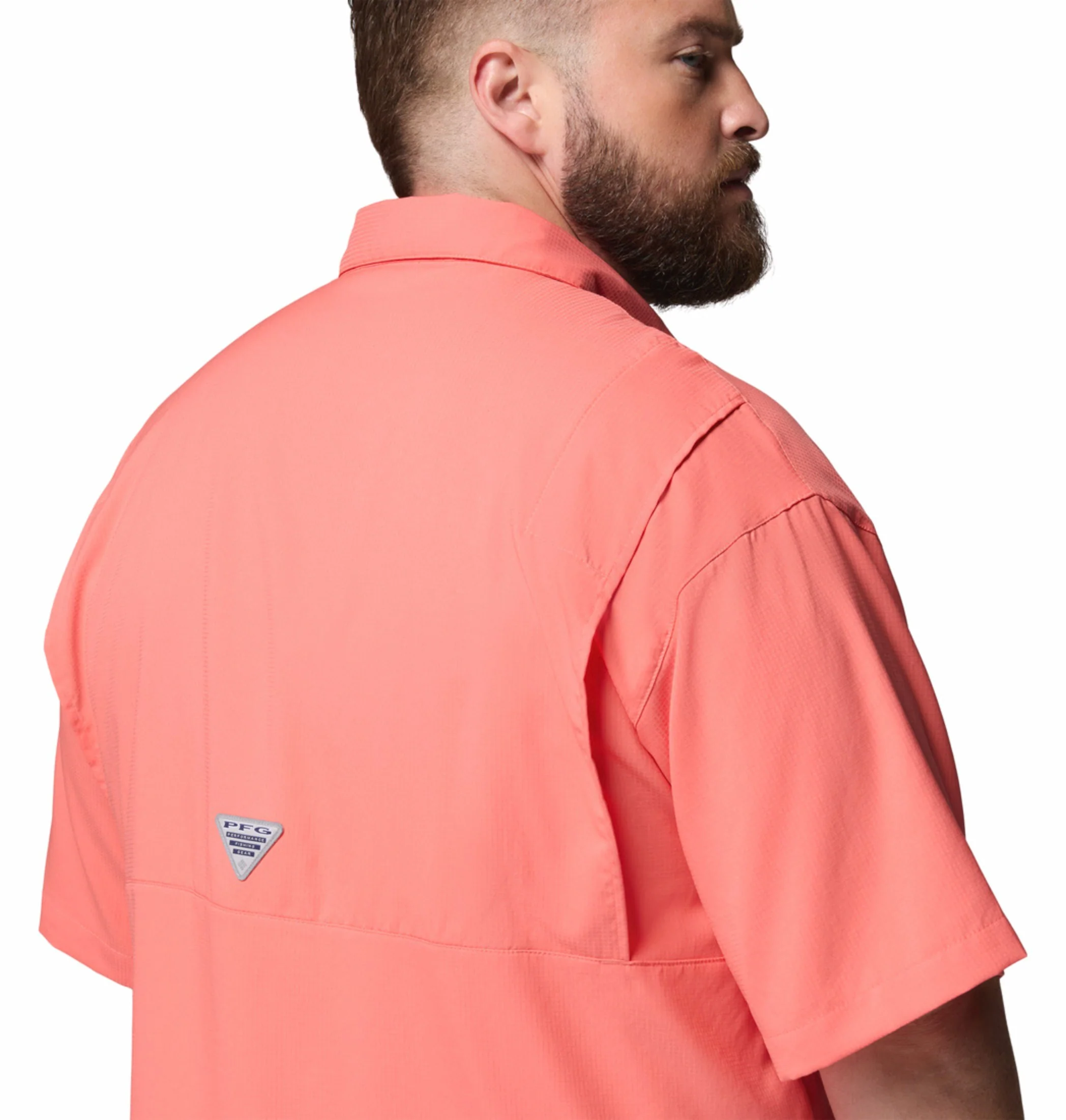Columbia Men Orange Omni-Shade Tamiami II Short Sleeve Shirt - Image 9