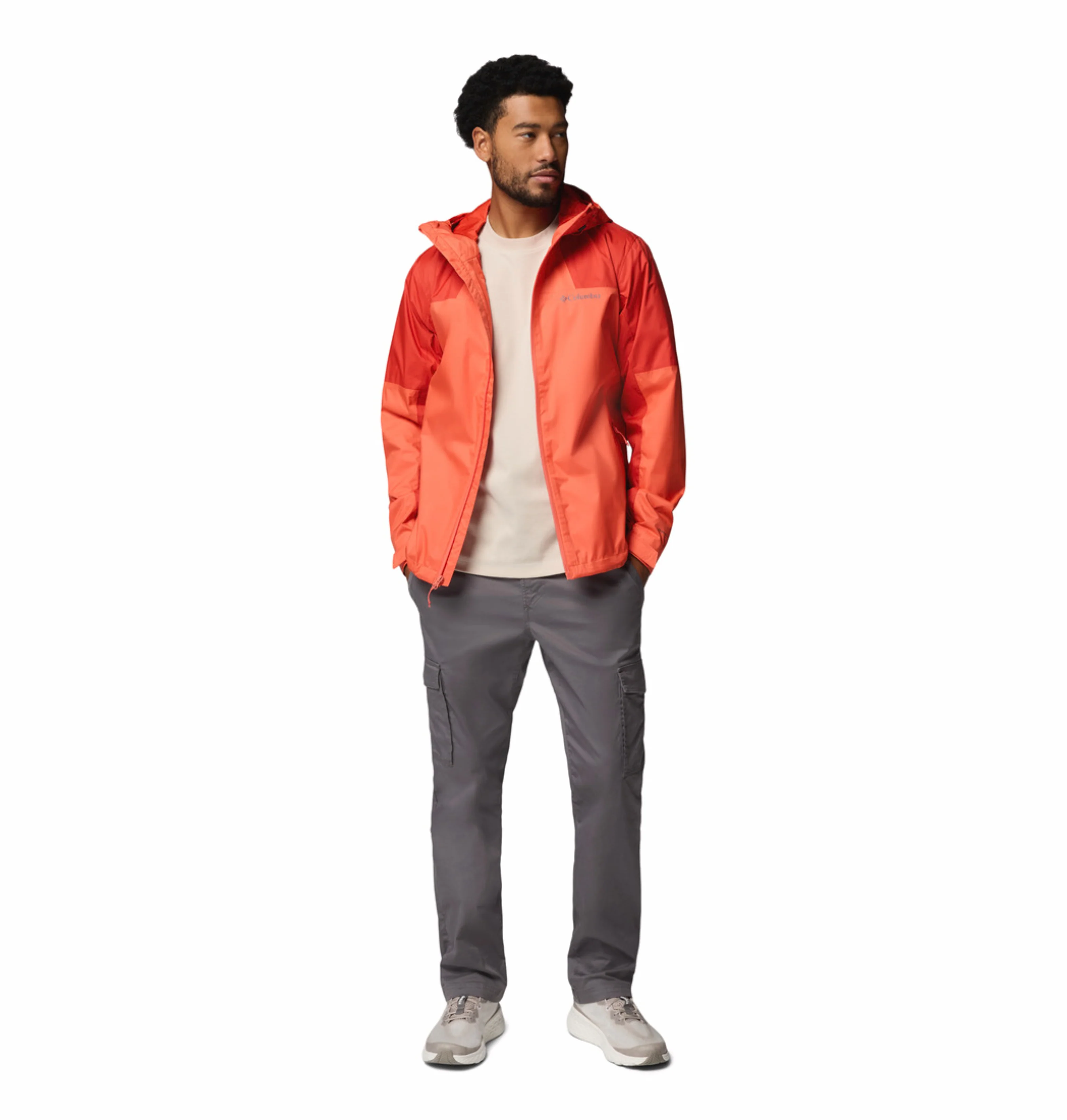 Columbia Men Orange Omni-Tech Inner Limits III Rain Jacket - Image 7