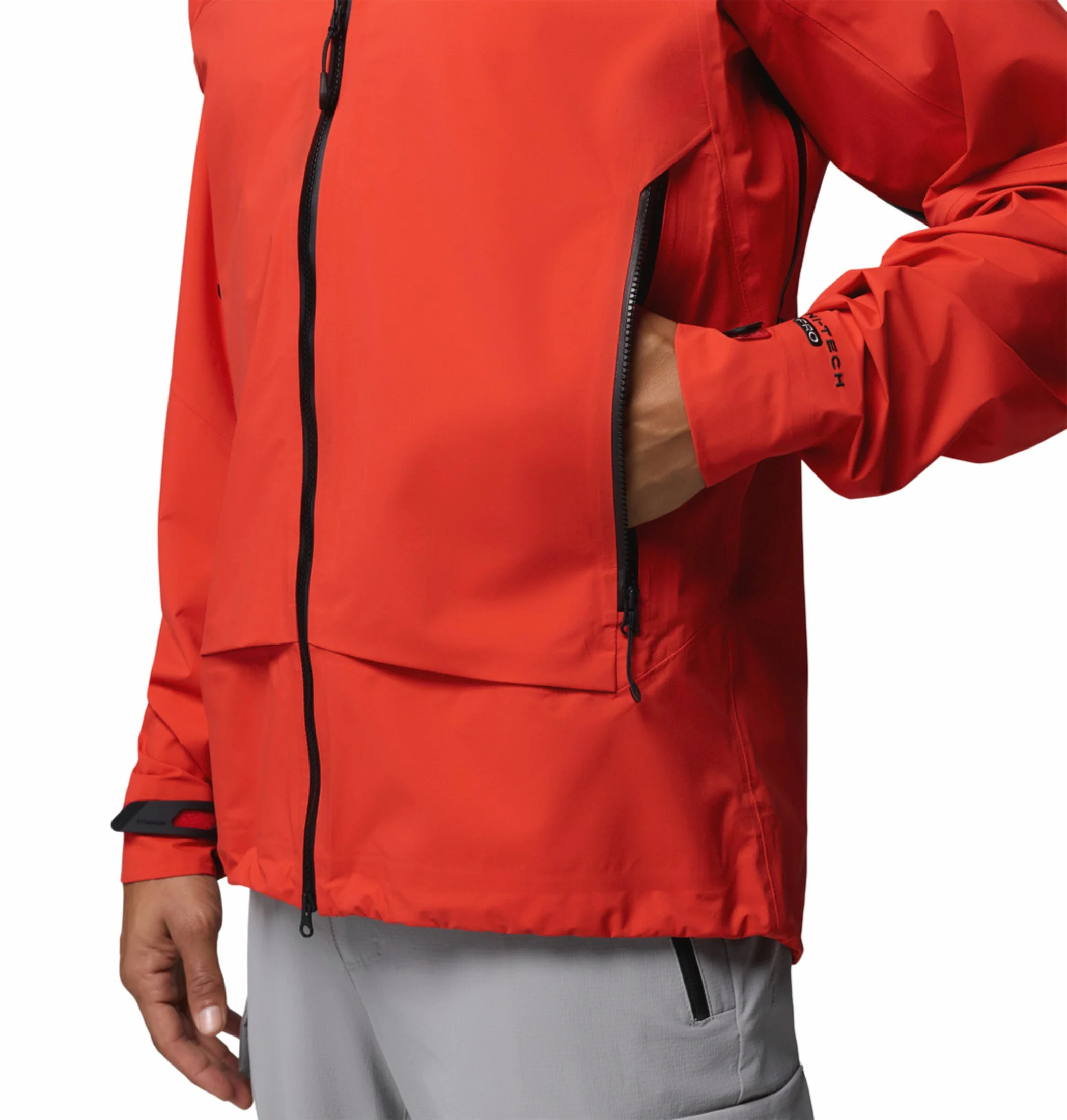 Columbia Men Orange Omni-Tech Saudan Pro 3L Shell Rain Jacket - Image 11