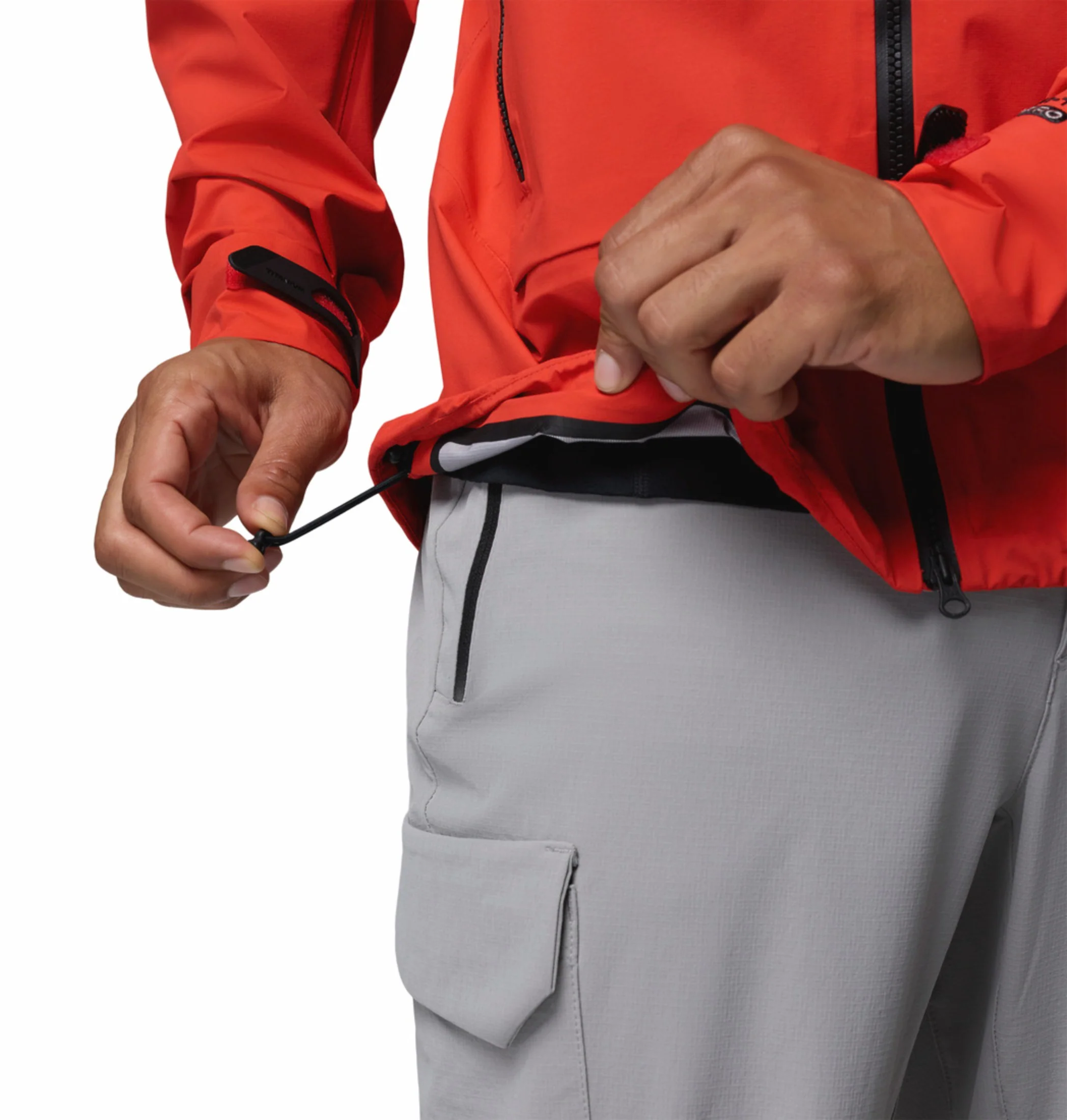 Columbia Men Orange Omni-Tech Saudan Pro 3L Shell Rain Jacket - Image 12