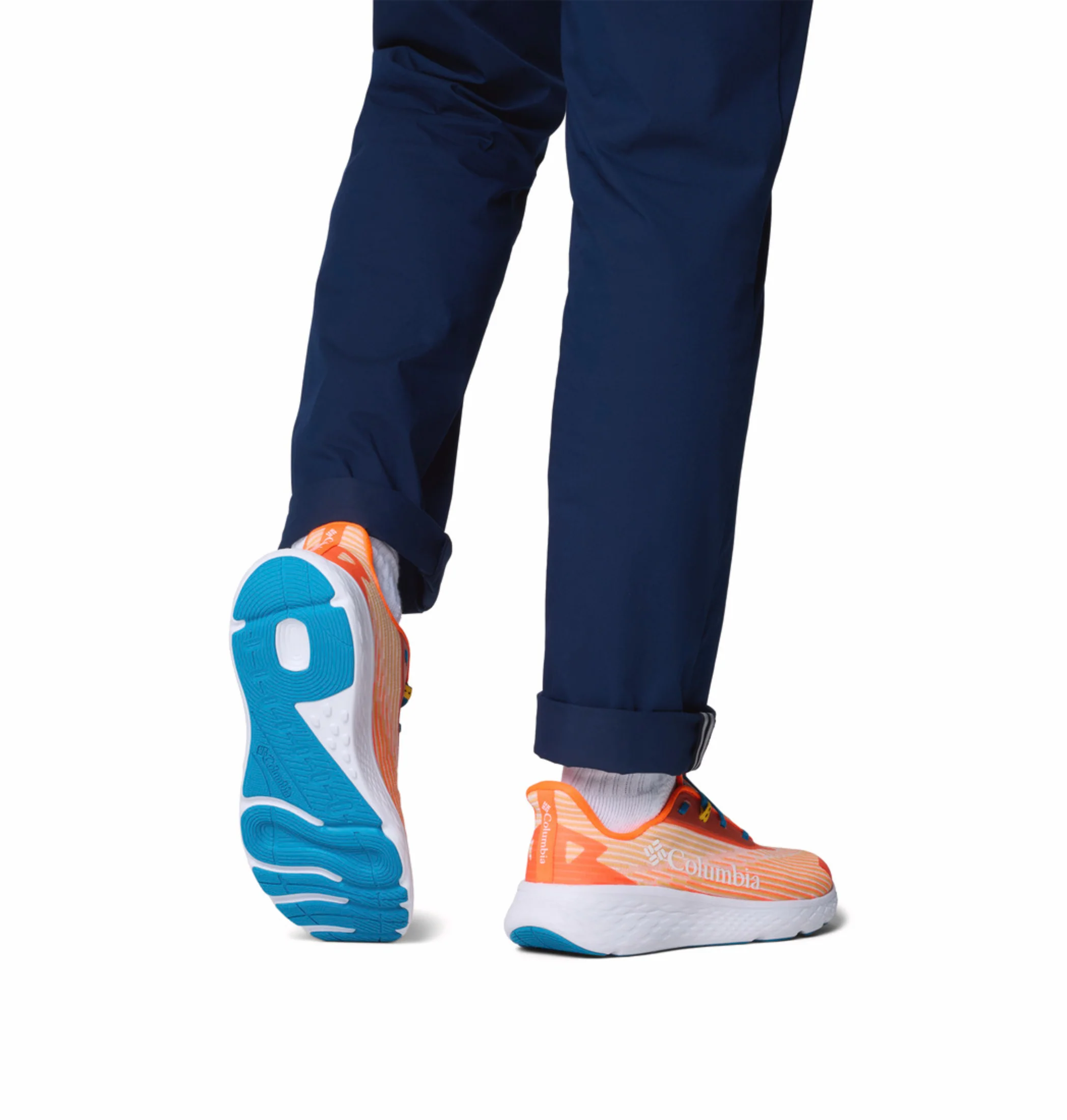 Columbia Men Orange OmniGrip Konos Swift Trail Running Shoes - Image 12
