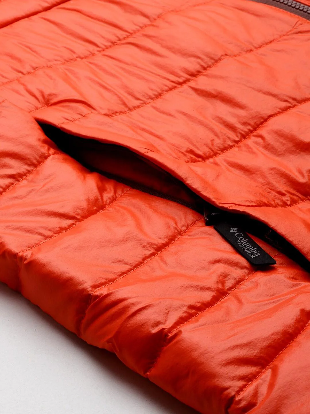 Columbia Men Orange Platinum Peak Hooded Jacket - Image 10