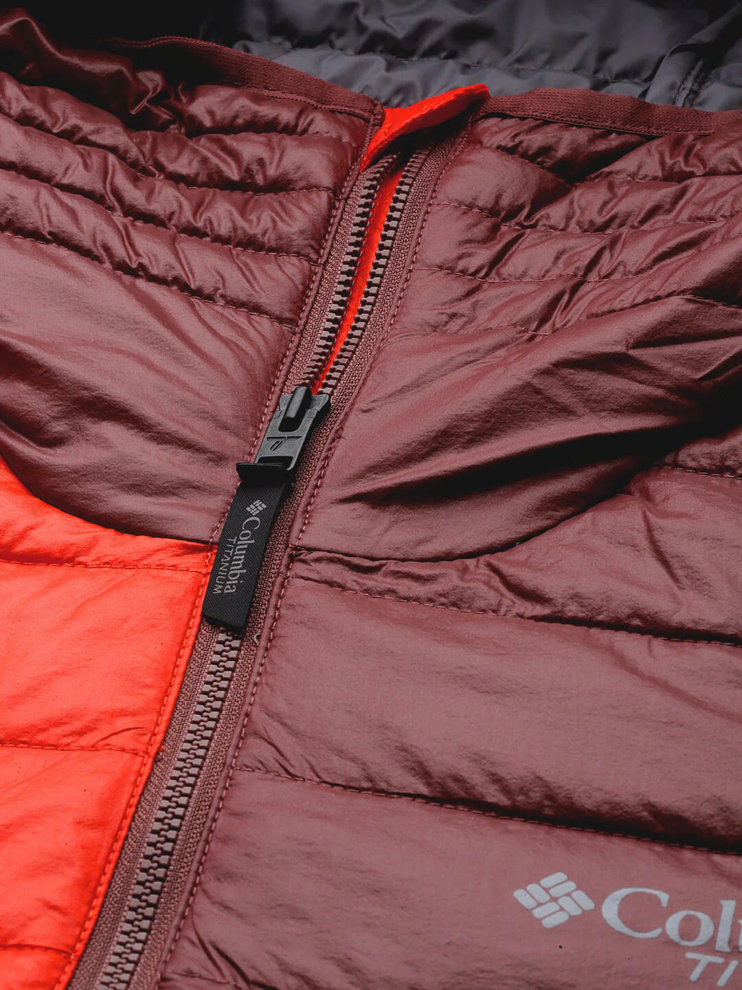 Columbia Men Orange Platinum Peak Hooded Jacket - Image 13