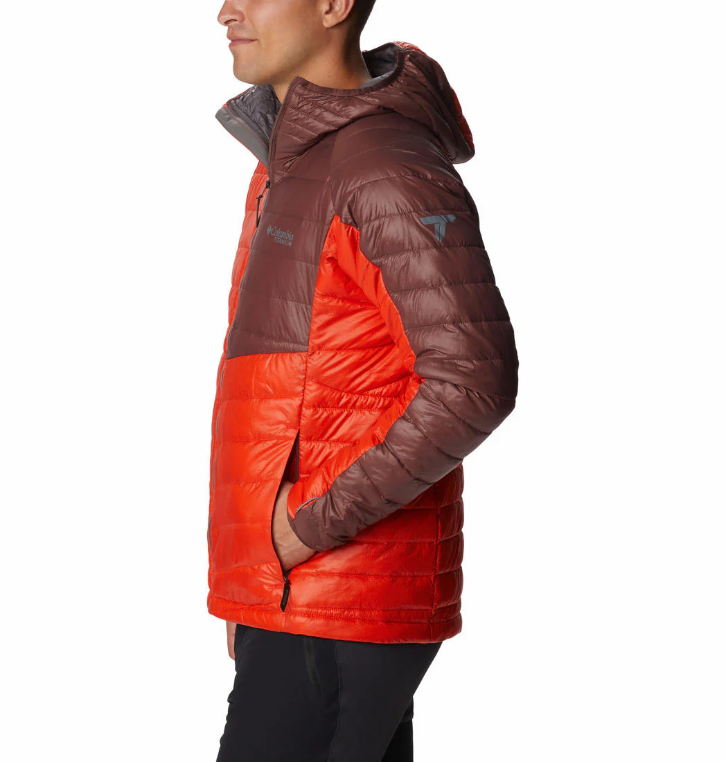 Columbia Men Orange Platinum Peak Hooded Jacket - Image 2