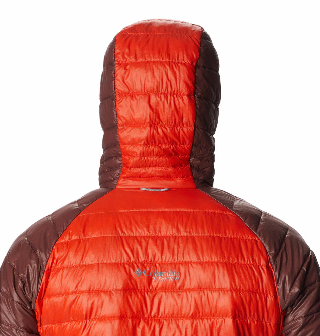 Columbia Men Orange Platinum Peak Hooded Jacket - Image 4
