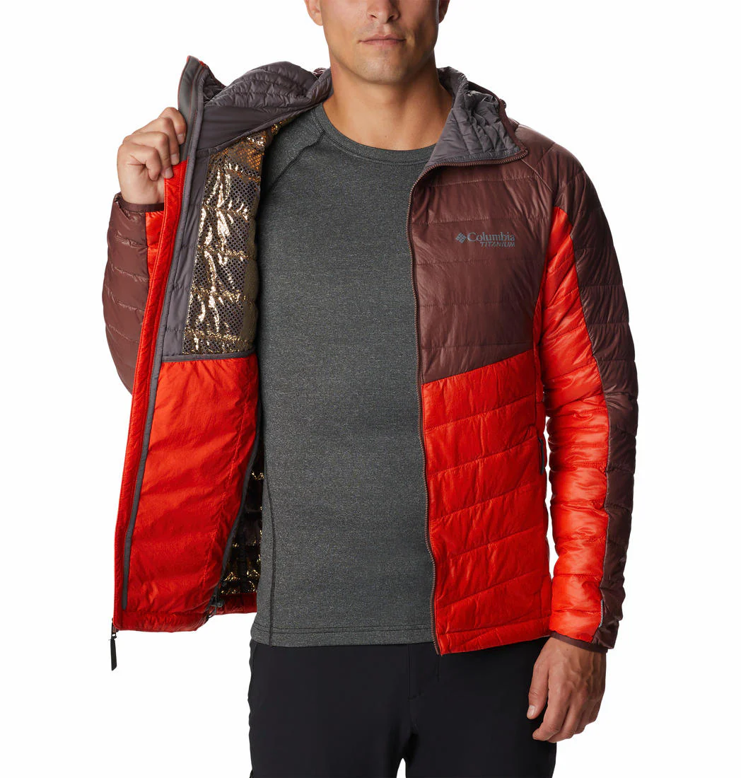 Columbia Men Orange Platinum Peak Hooded Jacket - Image 5
