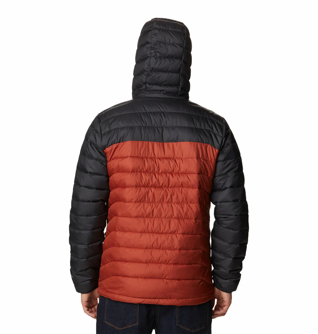 Columbia Men Orange Powder Lite Hooded Jacket - Image 6