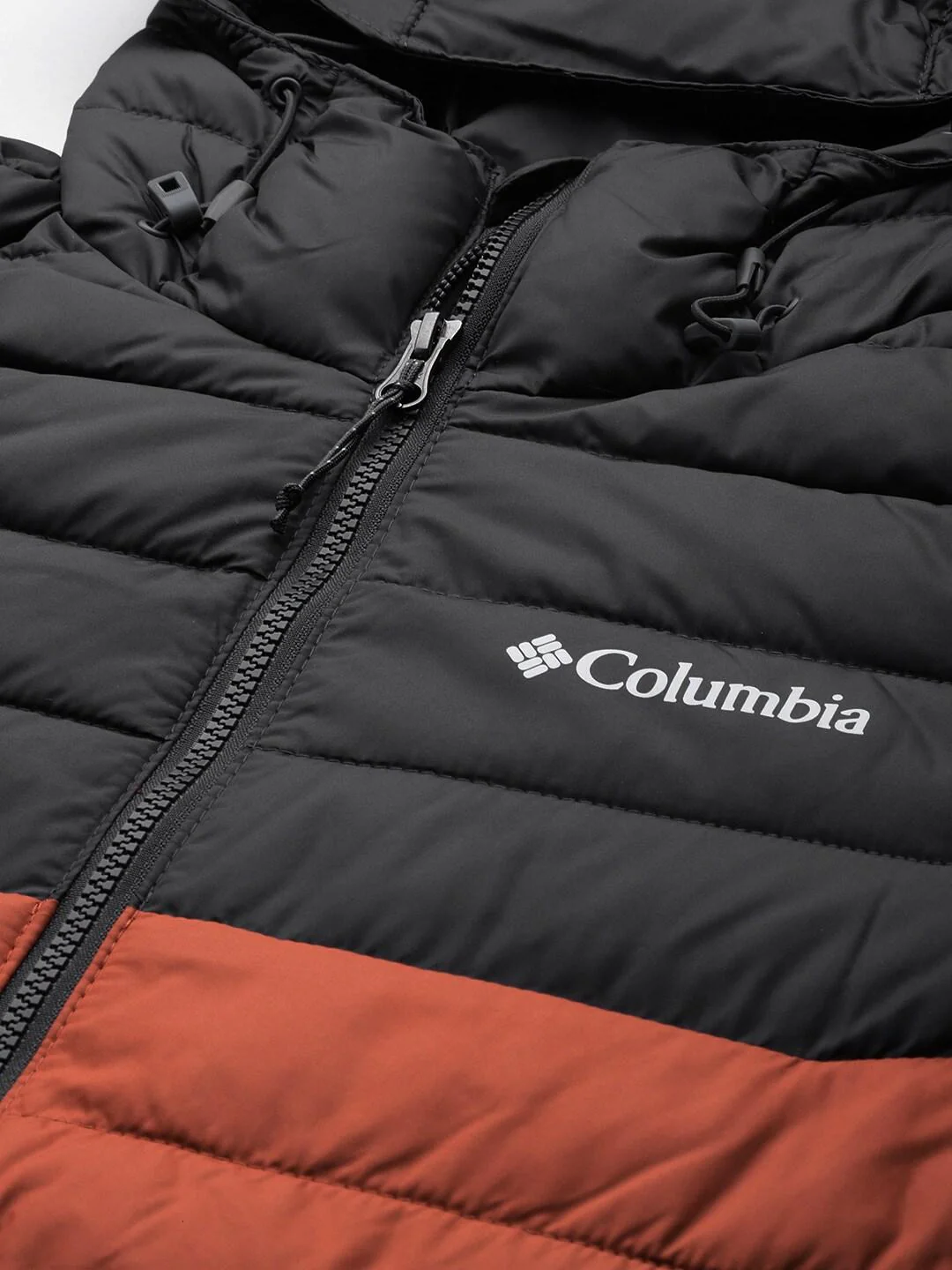 Columbia Men Orange Powder Lite Hooded Jacket - Image 7
