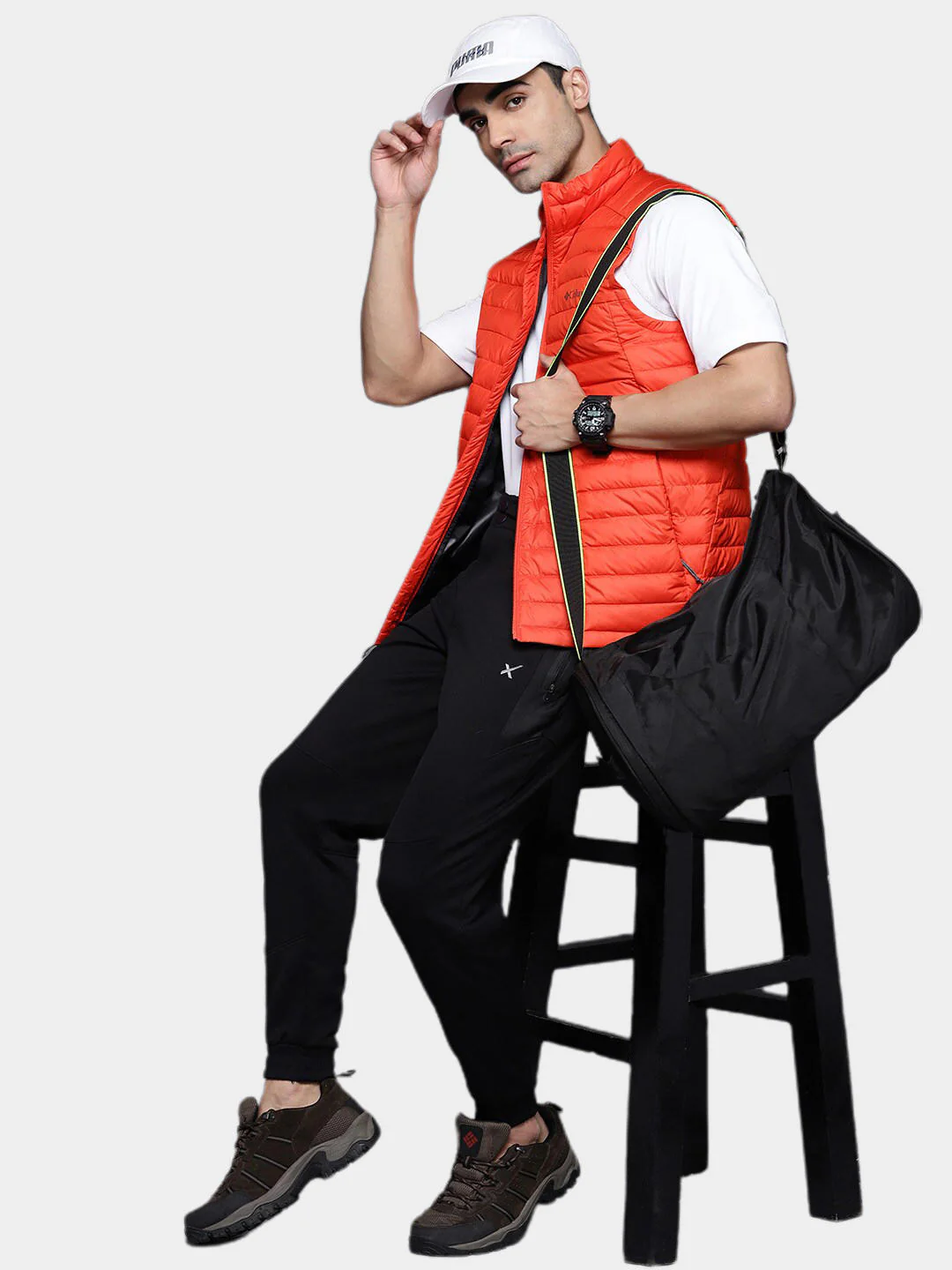 Columbia Men Orange Silver Falls Vest - Image 15