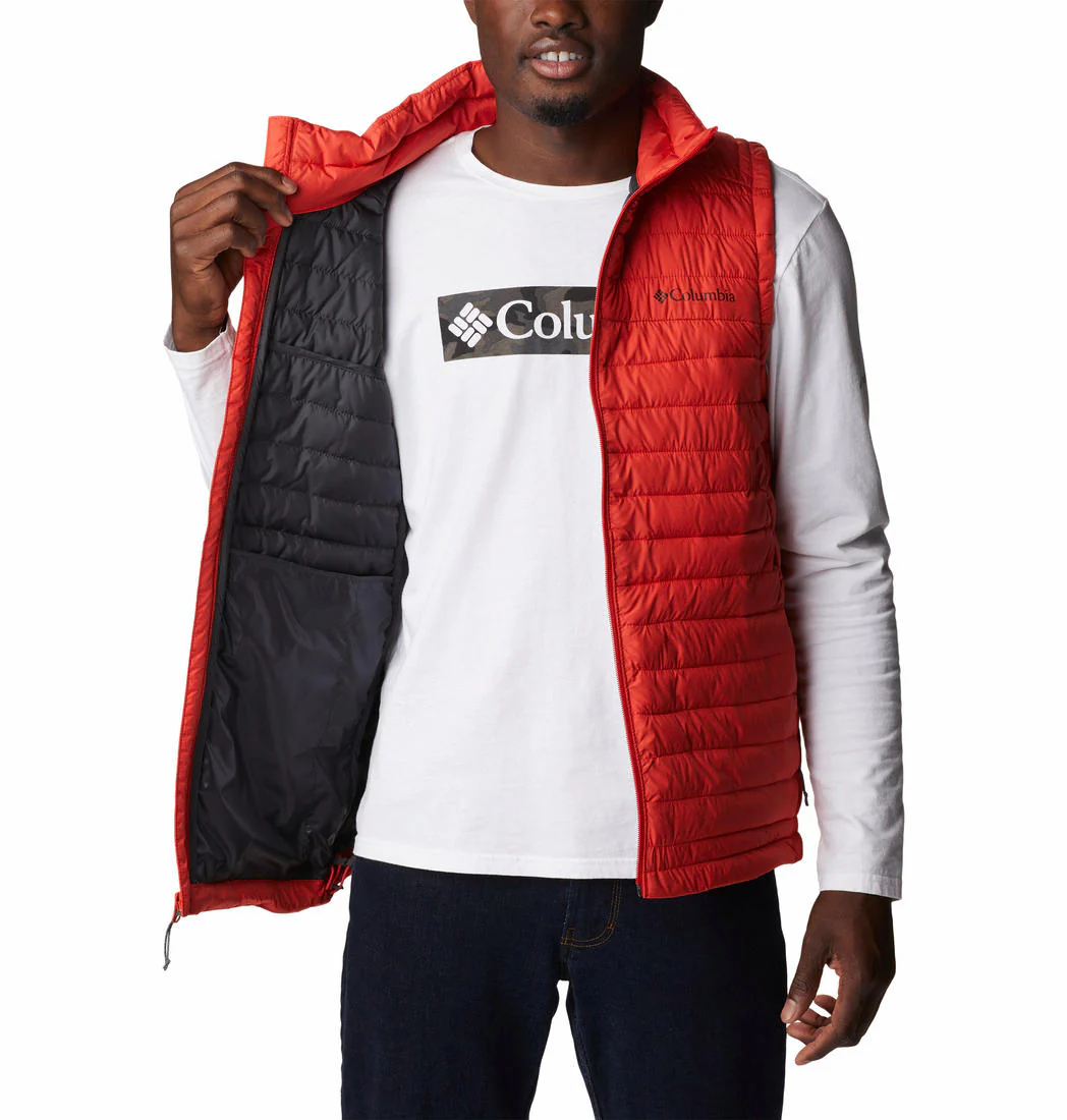 Columbia Men Orange Silver Falls Vest - Image 5