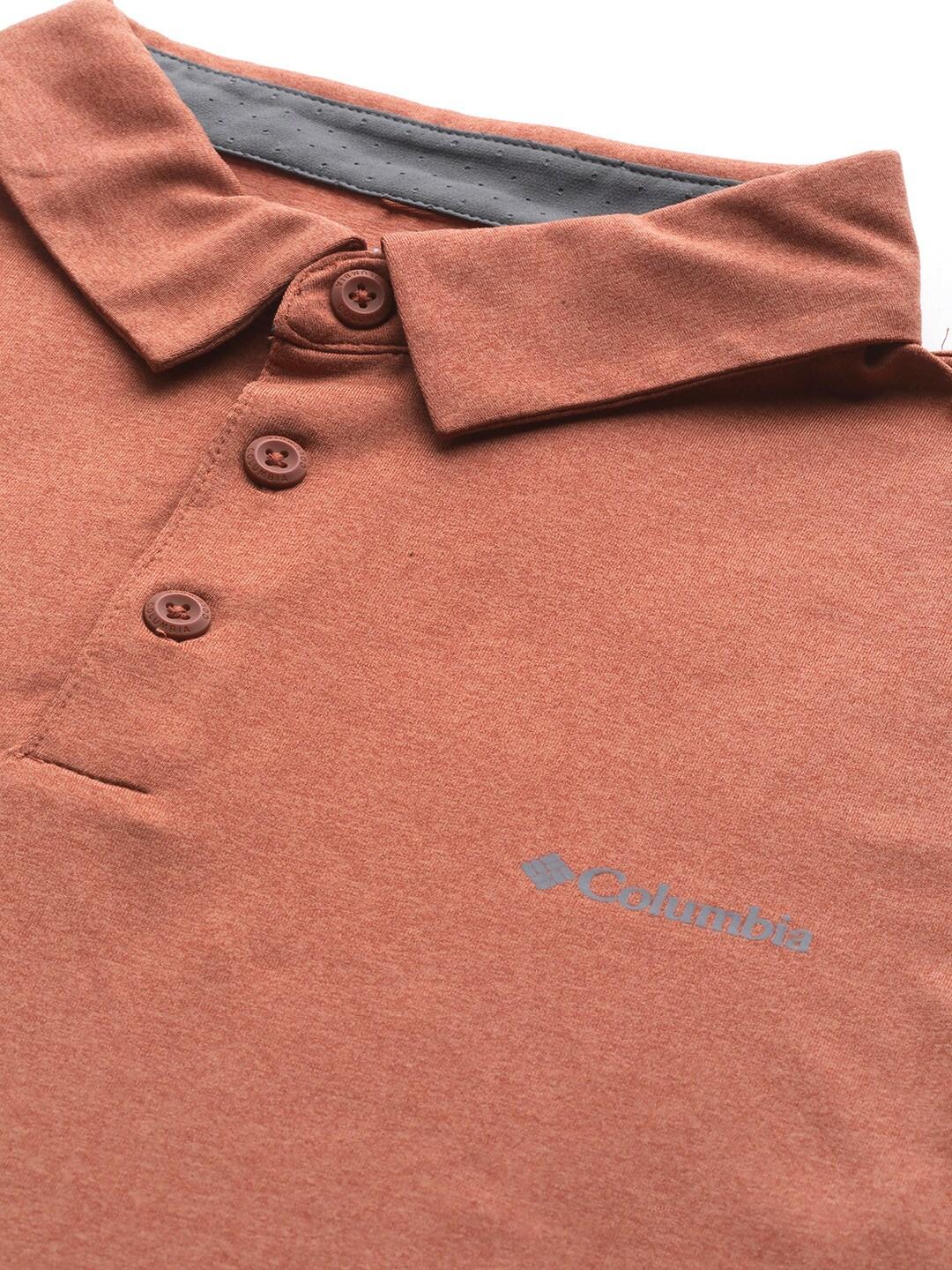 Columbia Men Orange Tech Trail Polo (Sun Protection) - Image 4