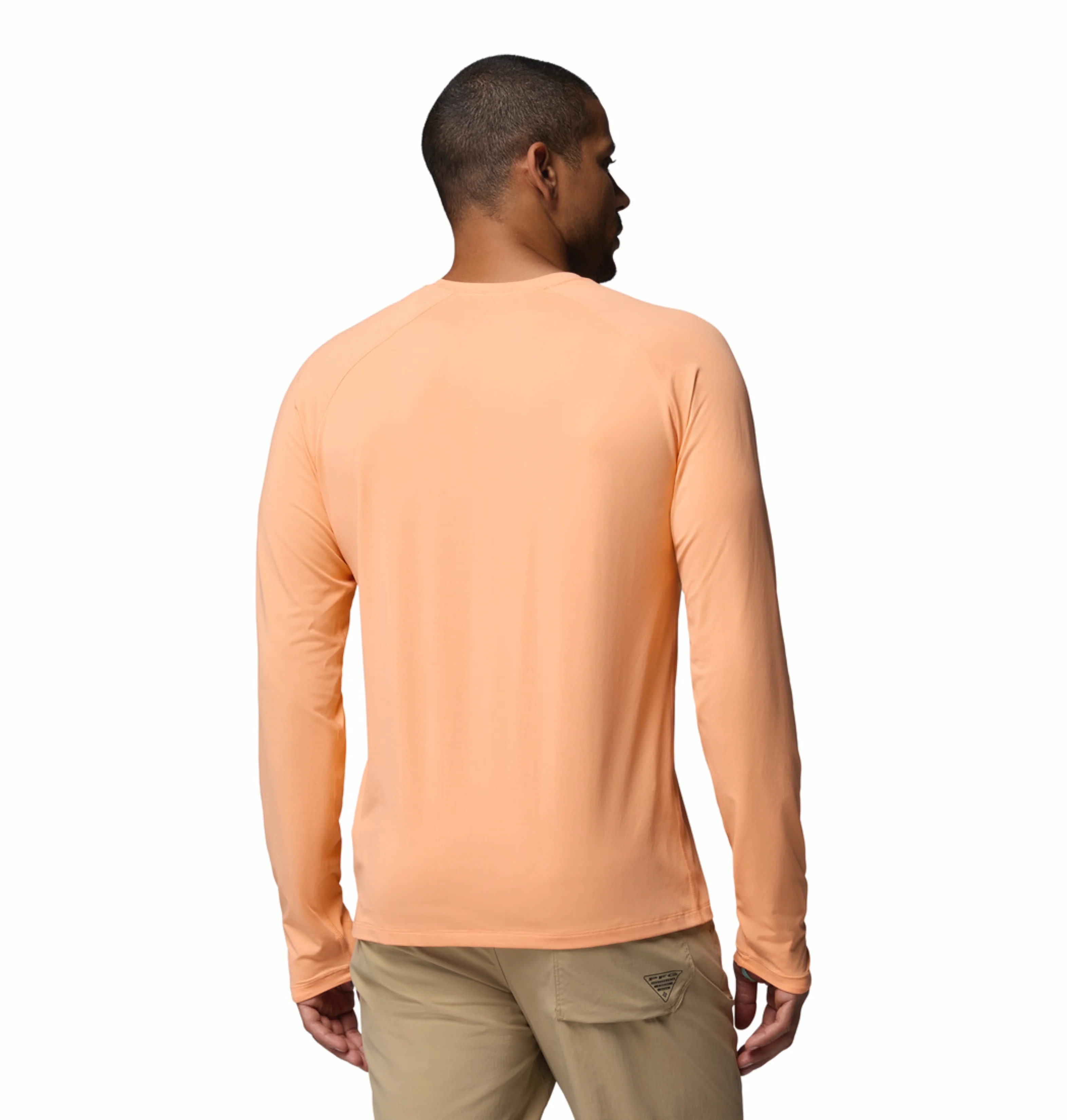 Columbia Men Peach Omni-Freeze Wild Cast Sun Tshirt - Image 4