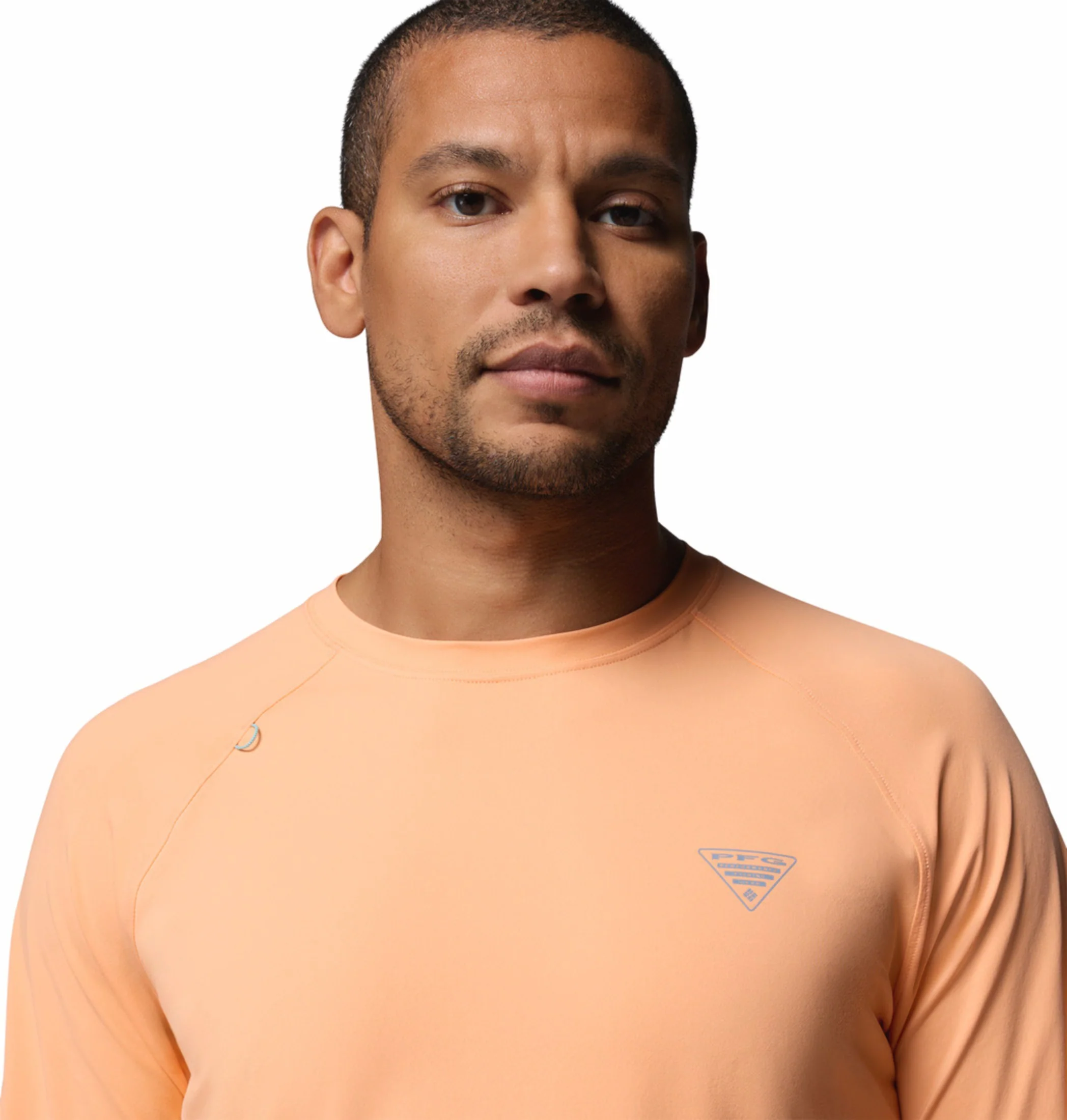 Columbia Men Peach Omni-Freeze Wild Cast Sun Tshirt - Image 7
