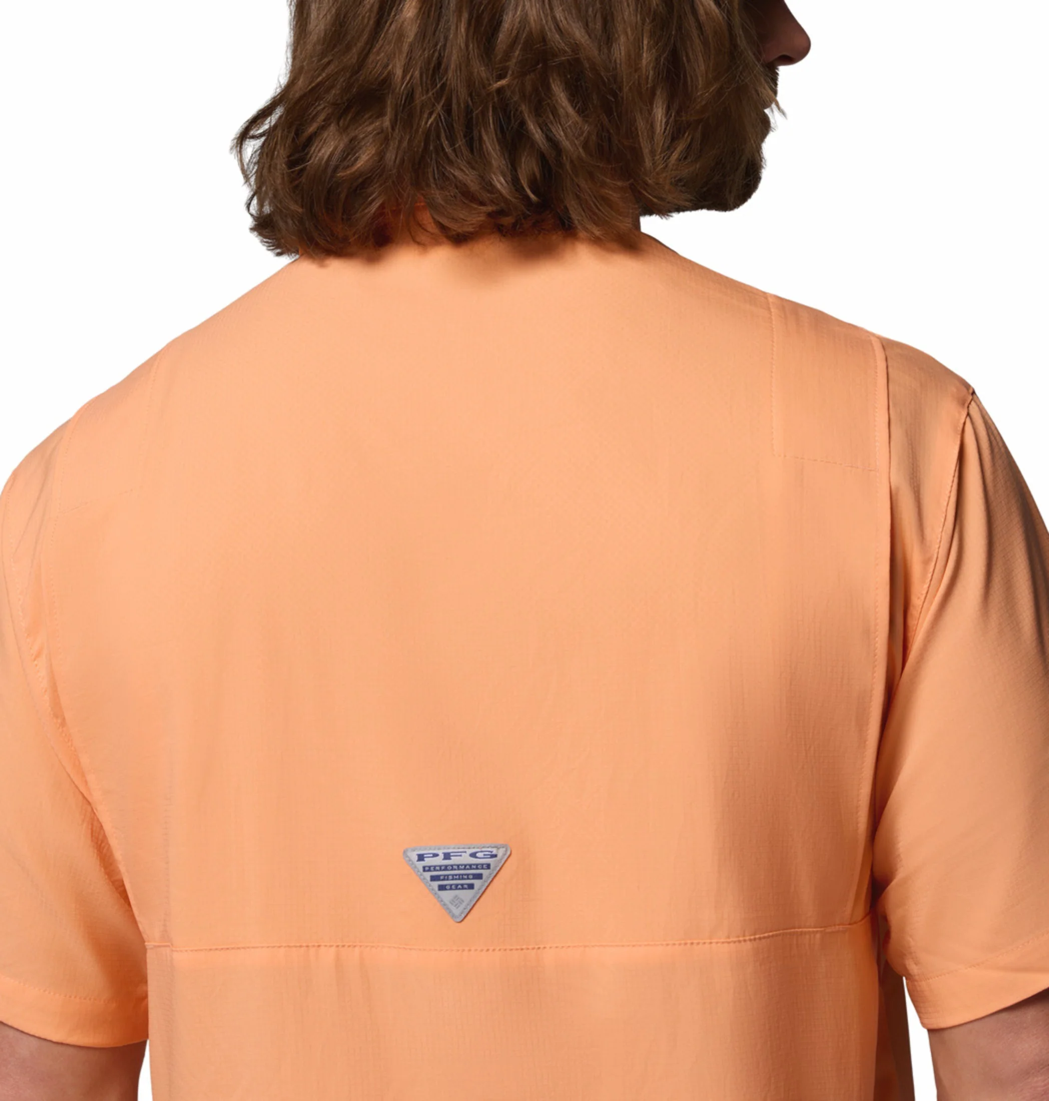 Columbia Men Peach Omni-Shade Tamiami II Short Sleeve Shirt - Image 8