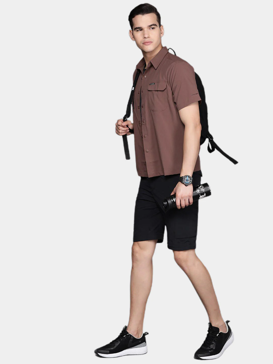 Columbia Men Brown Canyon Gate Utility Short Sleeve - Image 13