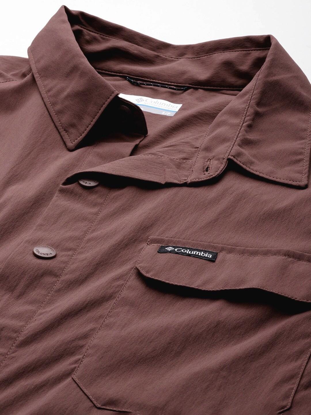 Columbia Men Brown Canyon Gate Utility Short Sleeve - Image 7