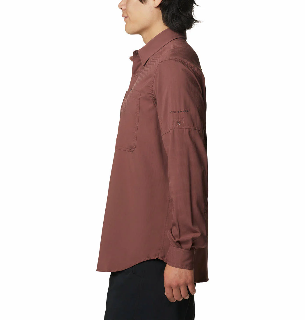 Columbia Men Brown Silver Ridge Utility Lite Long Sleeve (Sun Protection) - Image 2