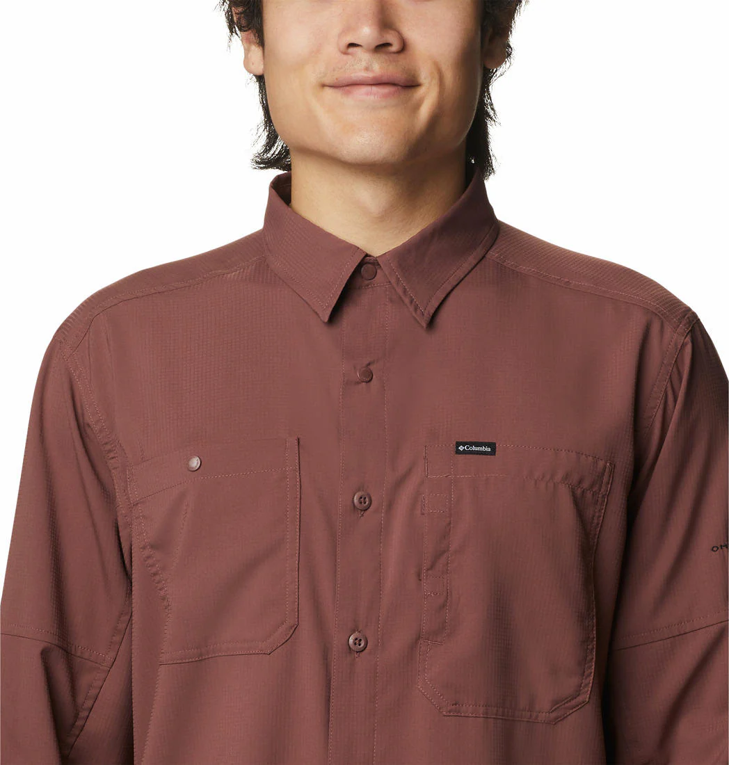 Columbia Men Brown Silver Ridge Utility Lite Long Sleeve (Sun Protection) - Image 4