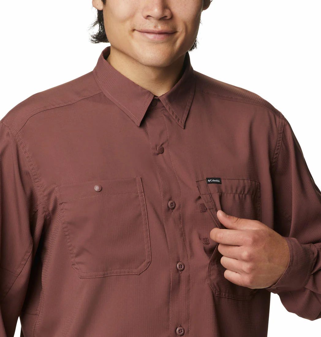 Columbia Men Brown Silver Ridge Utility Lite Long Sleeve (Sun Protection) - Image 6