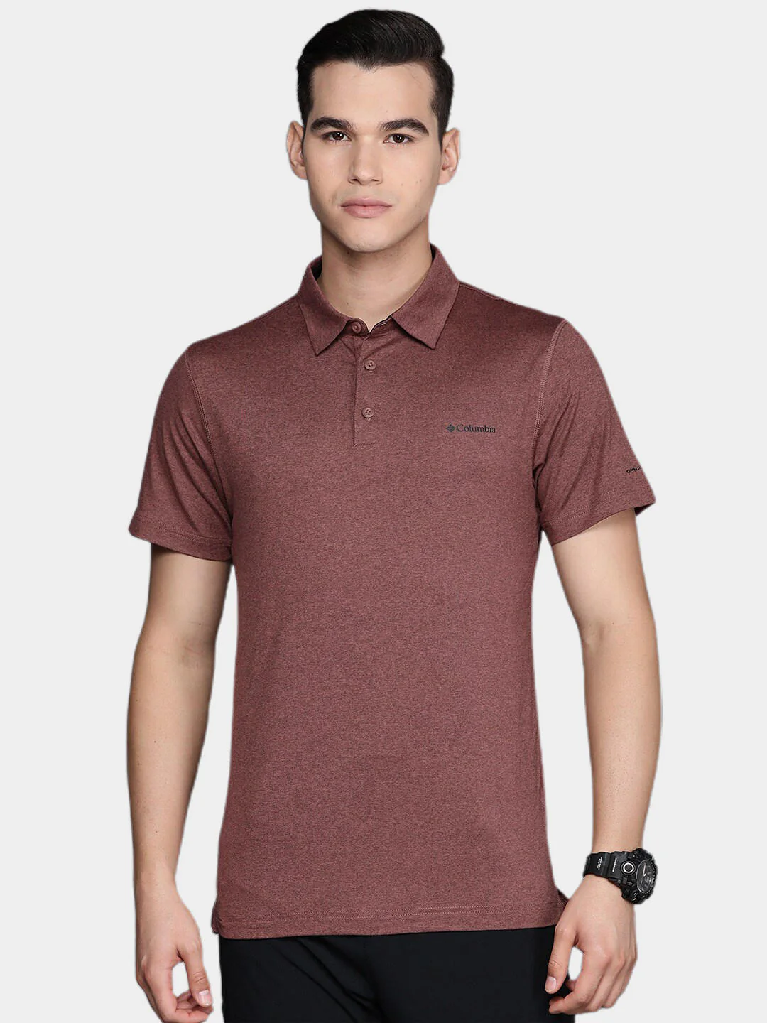 Columbia Men Brown Tech Trail Polo (Sun Protection) - Image 5