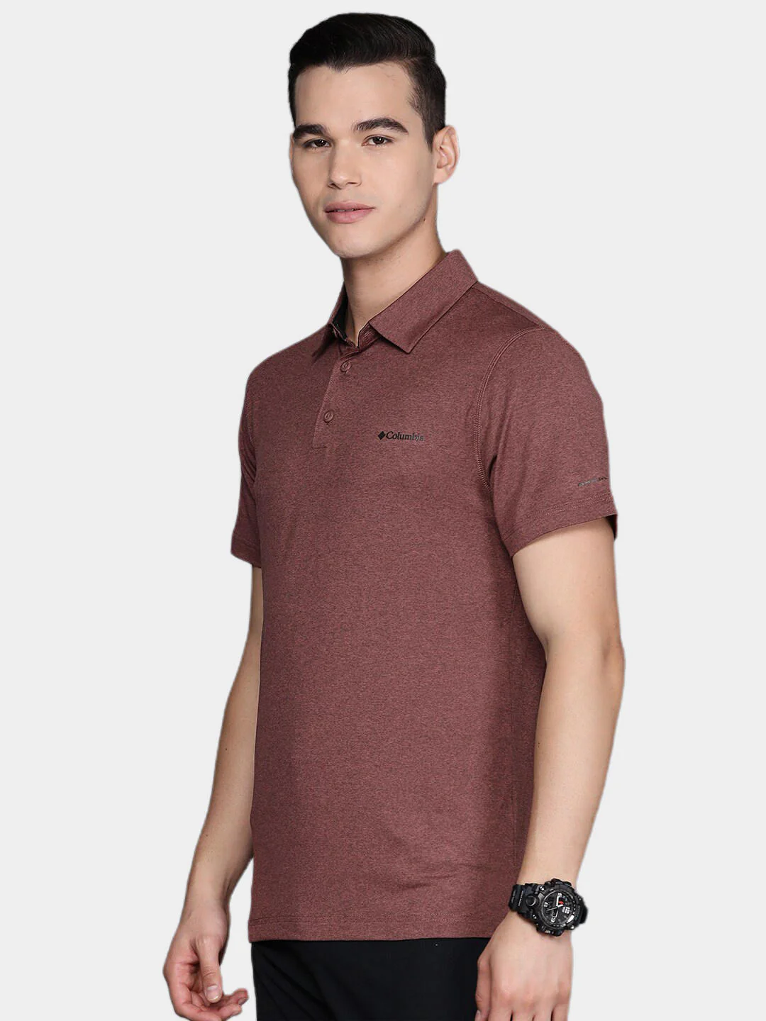 Columbia Men Brown Tech Trail Polo (Sun Protection) - Image 6