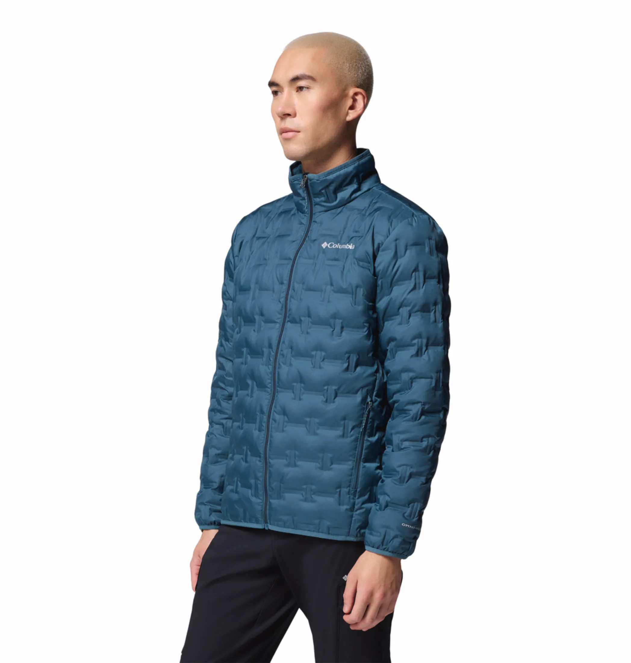 Columbia Men Teal HEAT SEAL Delta Ridge II Down Jacket - Image 5