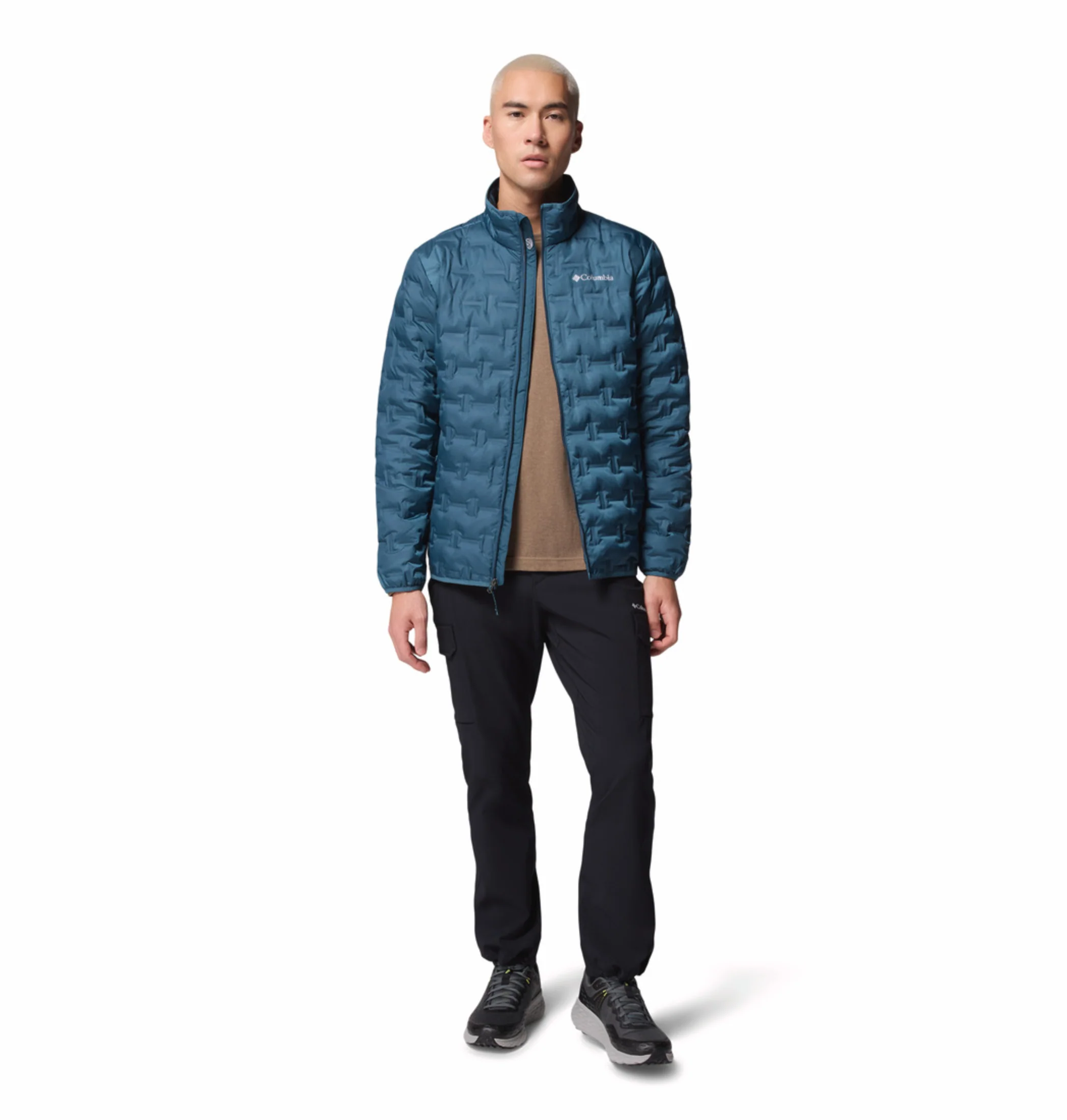 Columbia Men Teal HEAT SEAL Delta Ridge II Down Jacket - Image 6