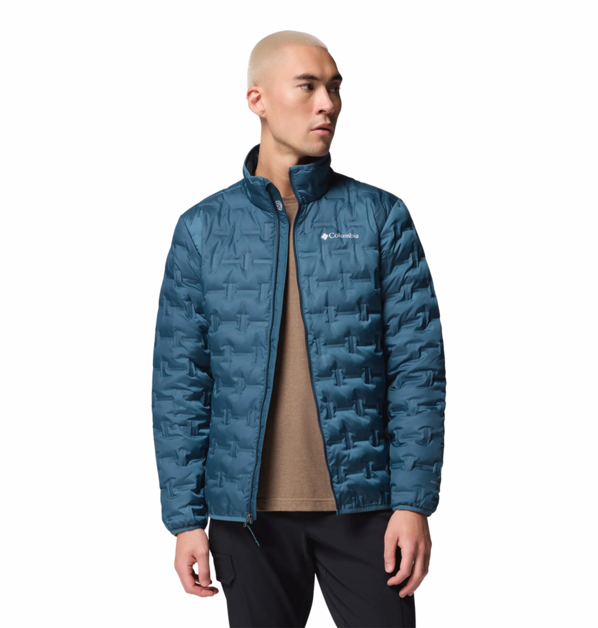 Columbia Men Teal HEAT SEAL Delta Ridge II Down Jacket - Image 7