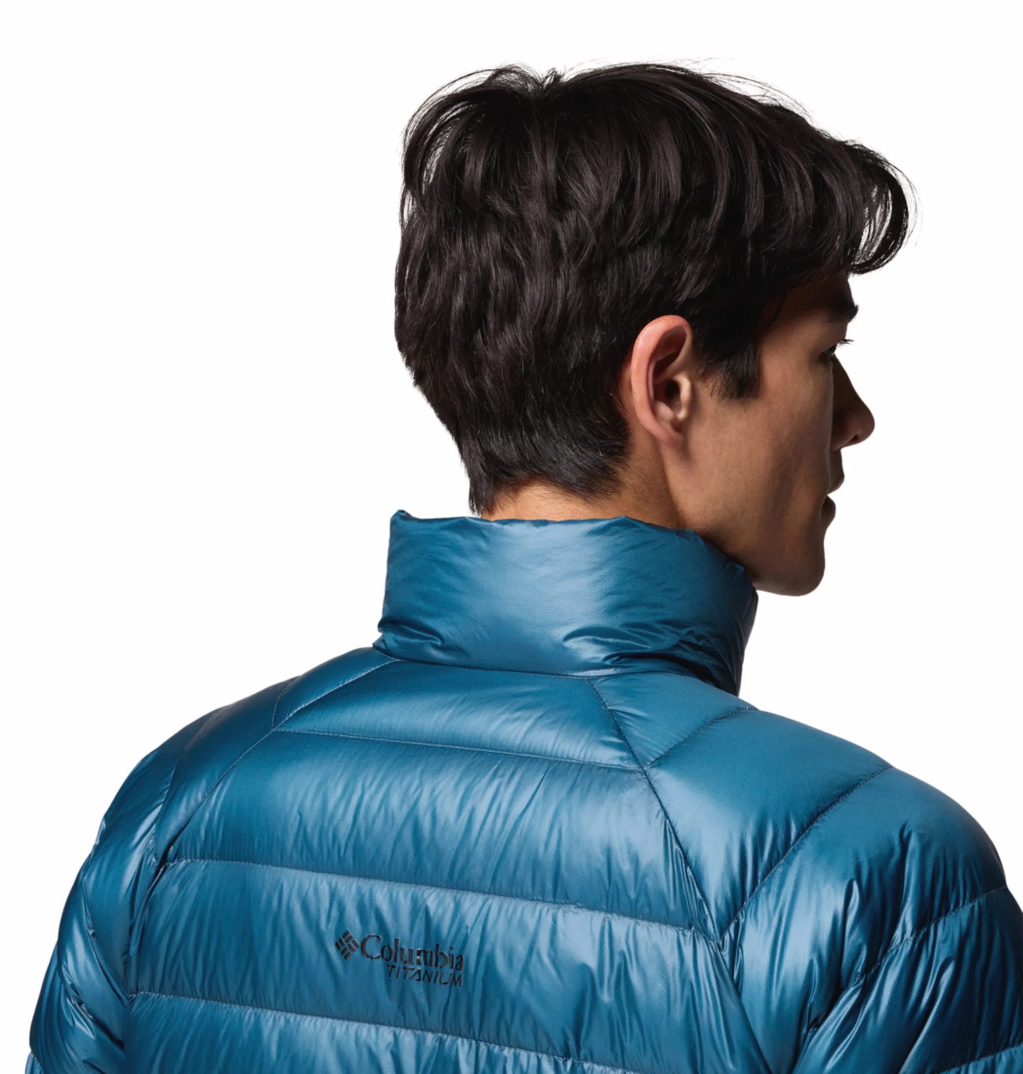 Columbia Men Teal OmniHeat Arctic Crest Down Jacket - Image 11