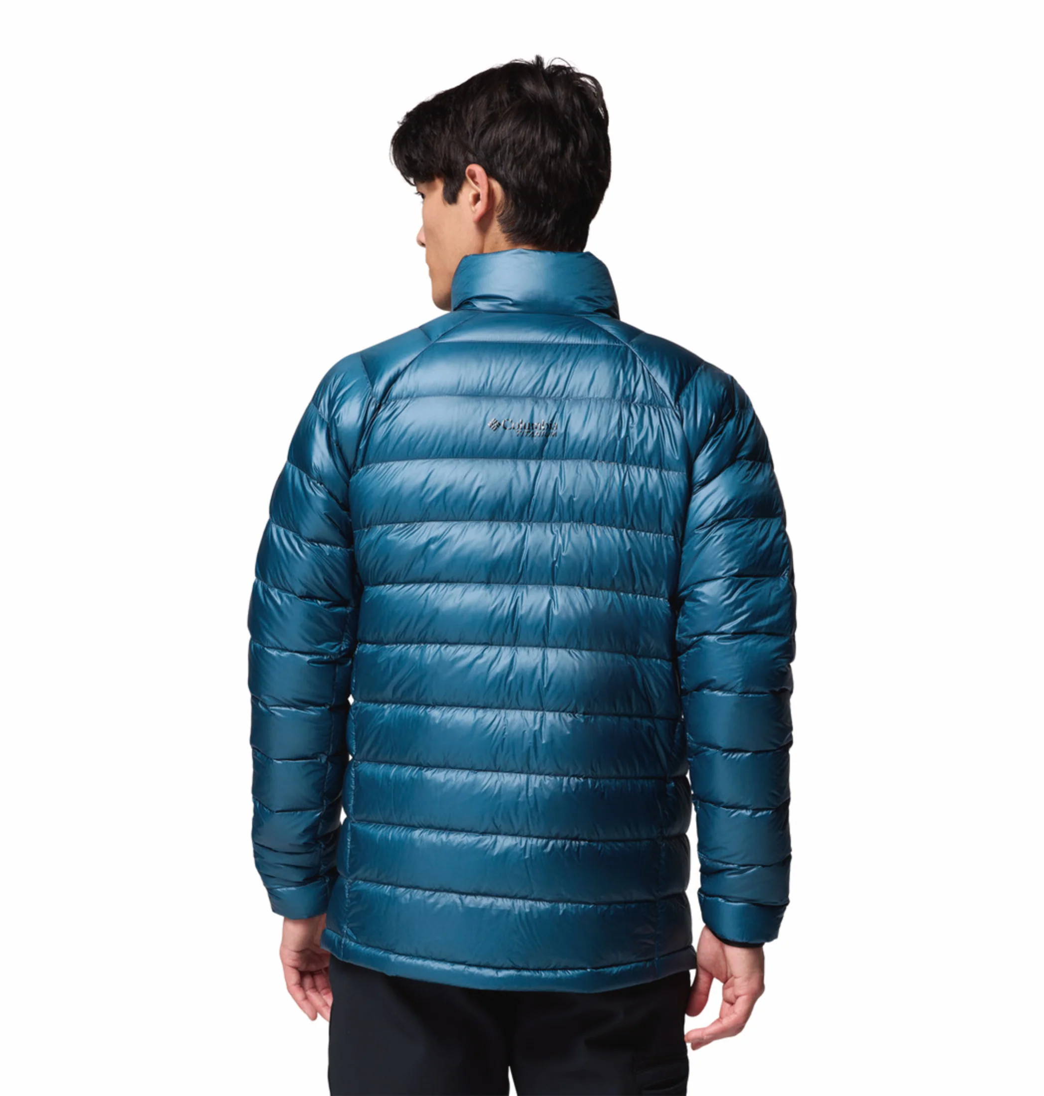 Columbia Men Teal OmniHeat Arctic Crest Down Jacket - Image 4