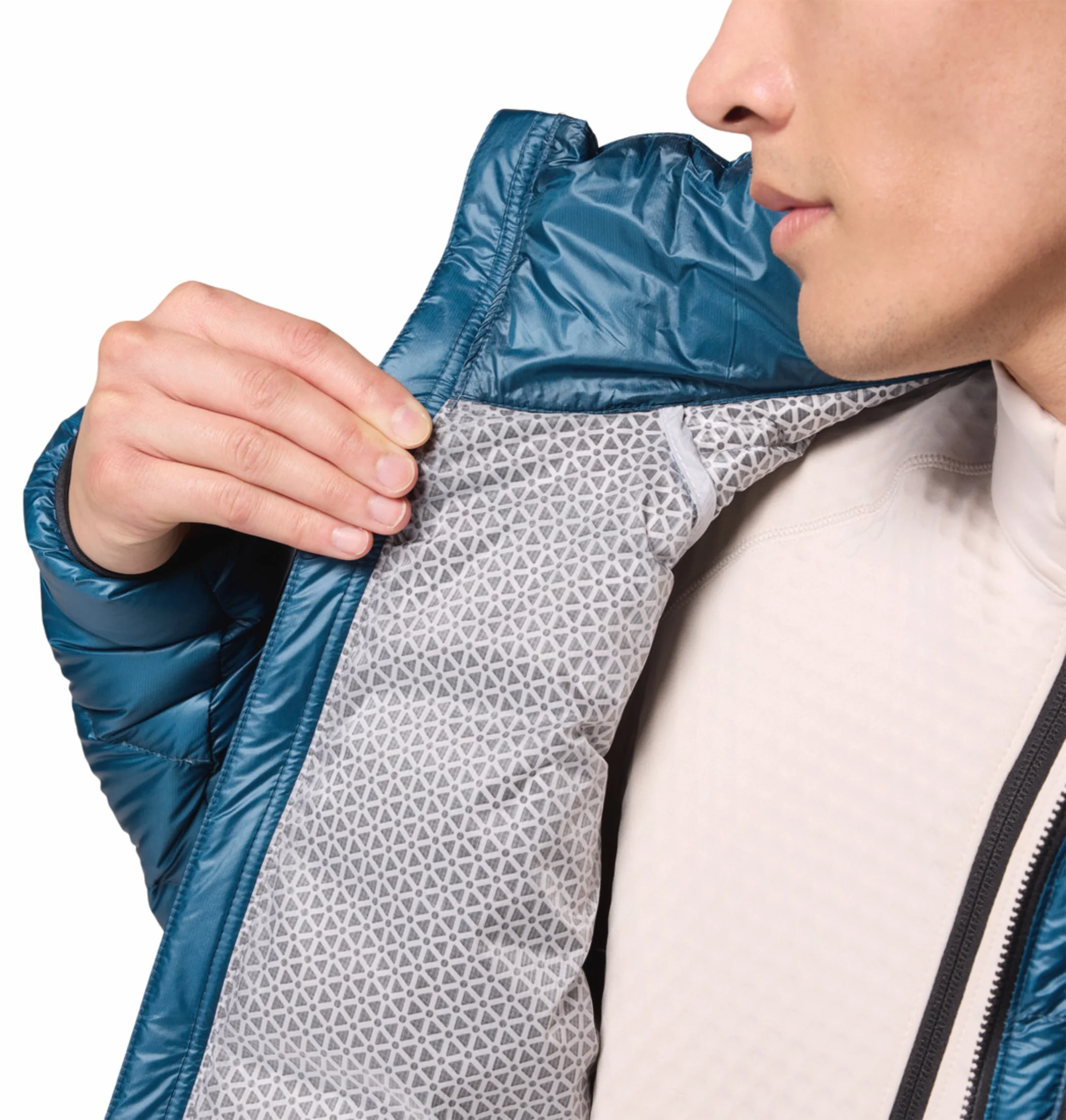 Columbia Men Teal OmniHeat Arctic Crest Down Jacket - Image 8