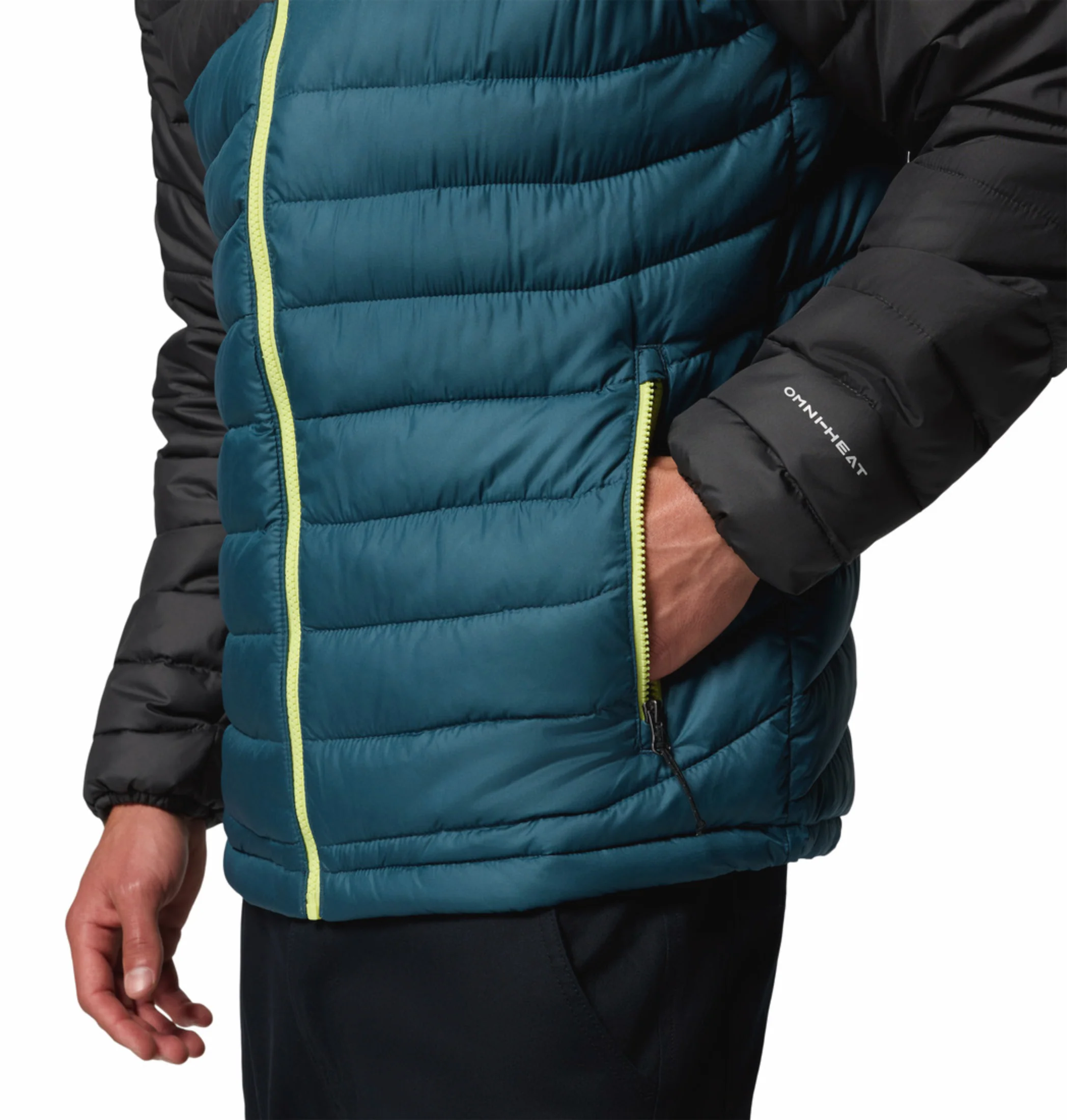 Columbia Men Teal OmniHeat Reflective Powder Lite II Down Jacket - Image 10