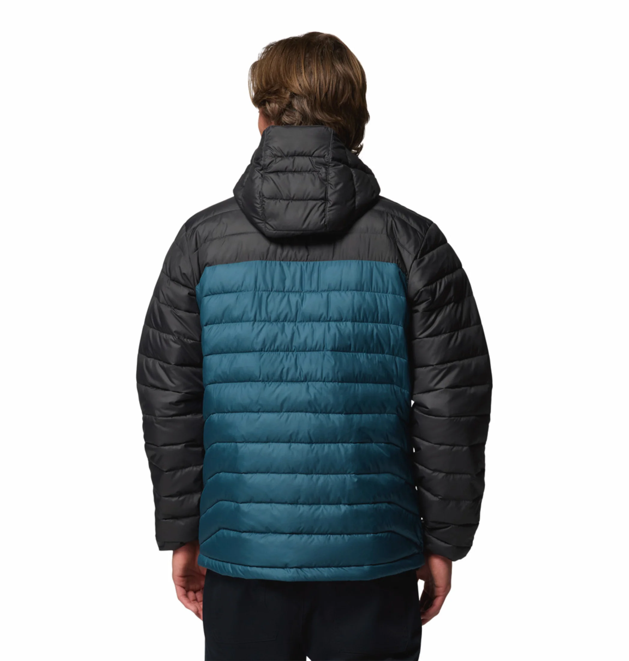 Columbia Men Teal OmniHeat Reflective Powder Lite II Down Jacket - Image 4