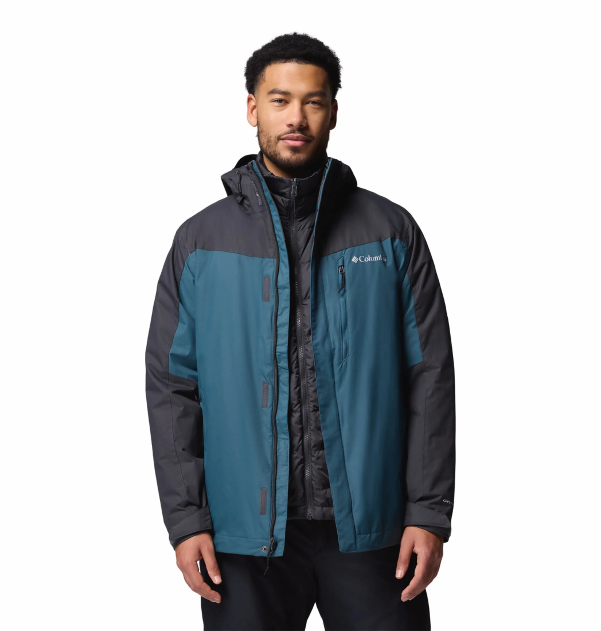 Columbia Men Teal OmniHeat Reflective Whirlibird V Interchangeable Jacket - Image 11