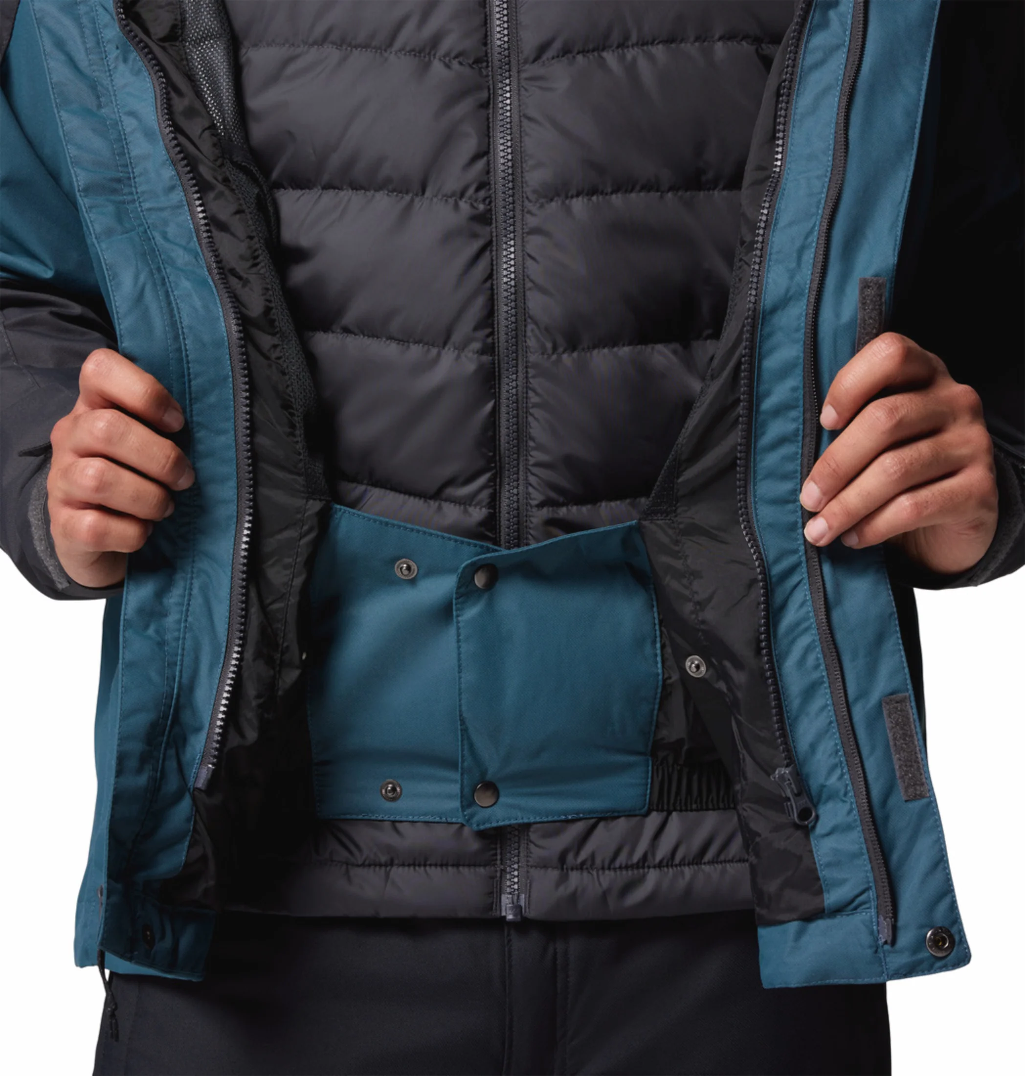 Columbia Men Teal OmniHeat Reflective Whirlibird V Interchangeable Jacket - Image 9