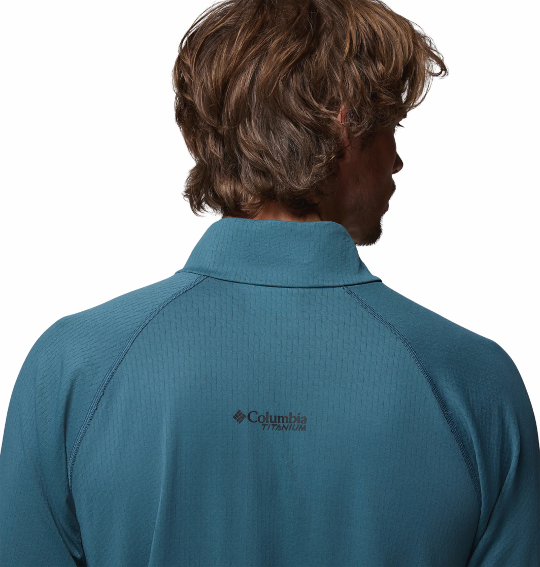 Columbia Men Teal OmniShade UPF 50 DriVenture Sweatshirt - Image 10