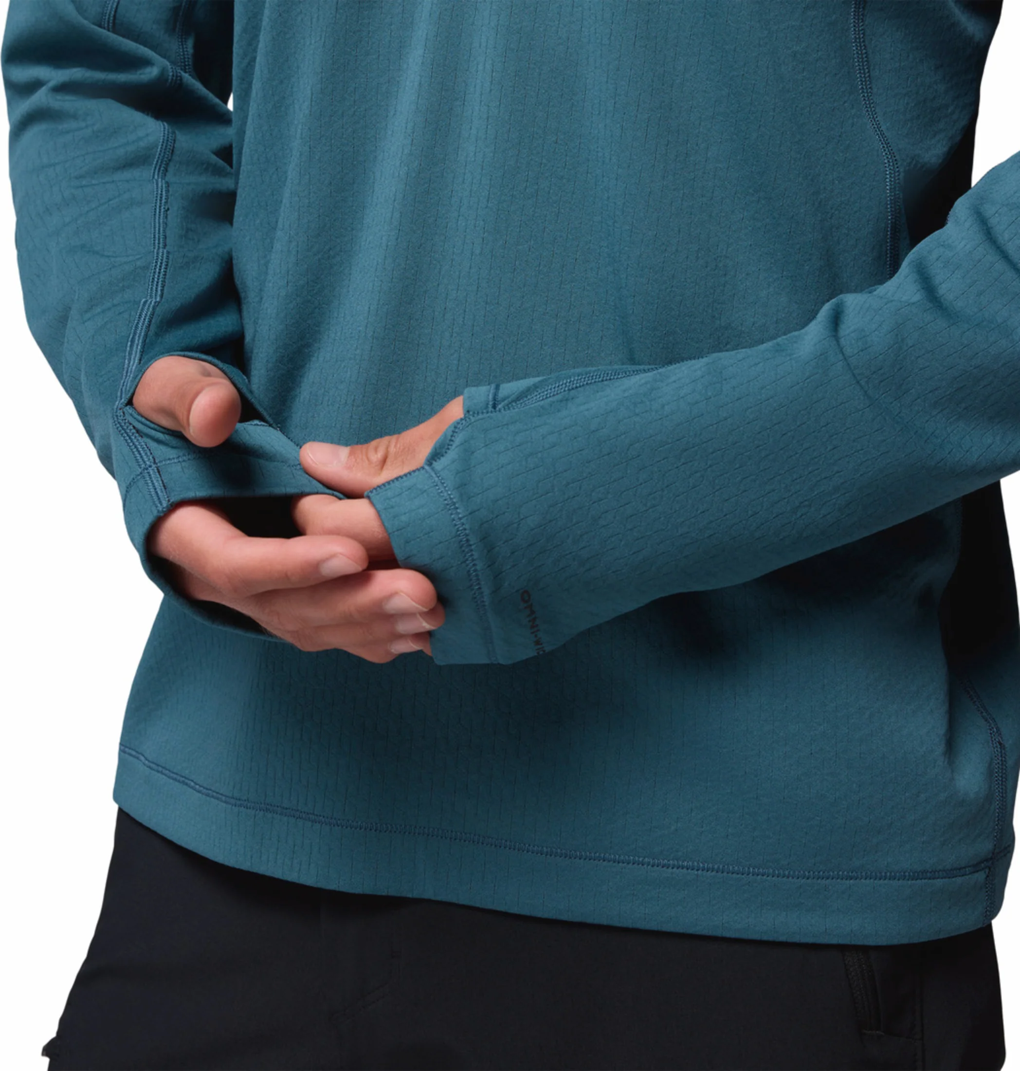 Columbia Men Teal OmniShade UPF 50 DriVenture Sweatshirt - Image 9