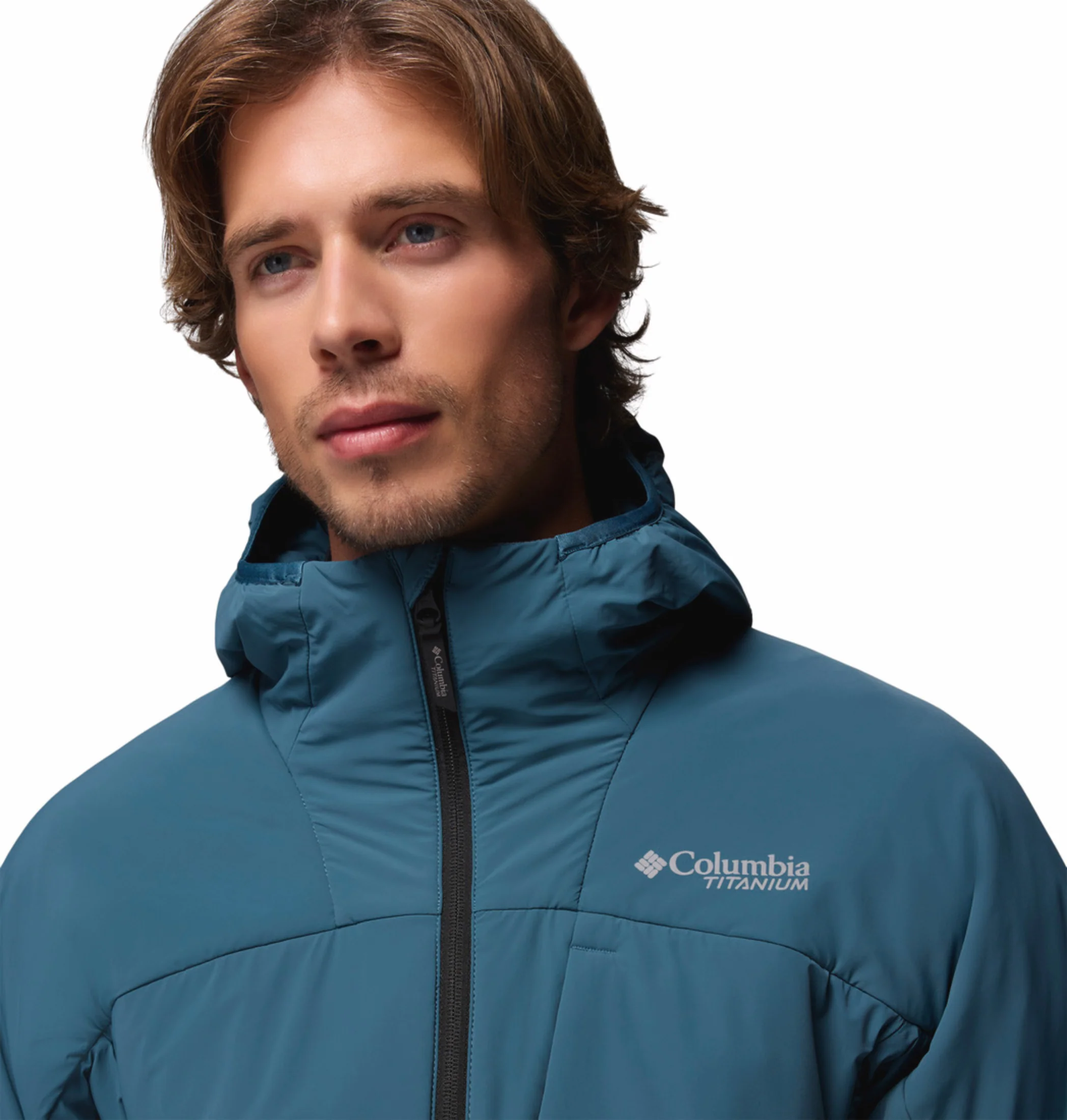 Columbia Men Teal OmniShield Silver Leaf Lite Down Jacket - Image 10